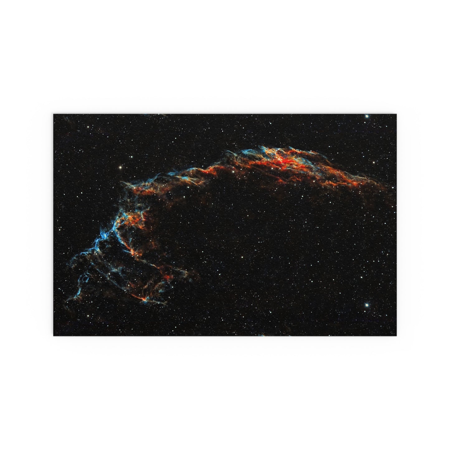 Indoor and Outdoor Silk Poster - The Eastern Veil NGC 6992 by AstronoBoa
