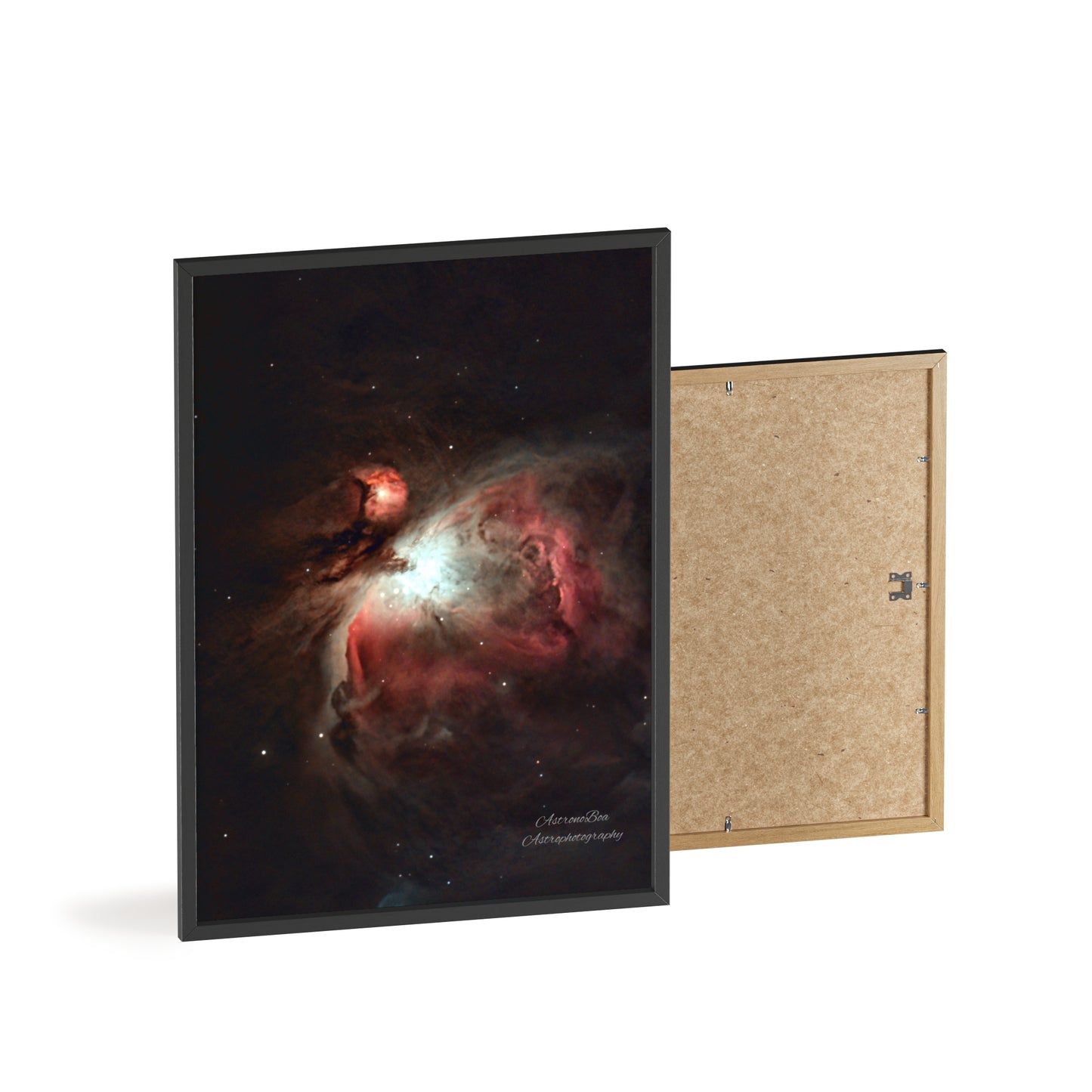 Wooden Frame Orion Nebula Poster