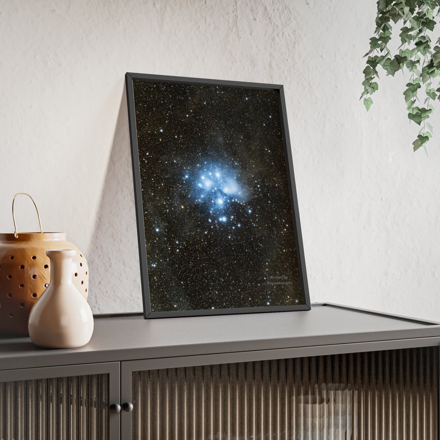 Wooden Frame The Pleiades Poster