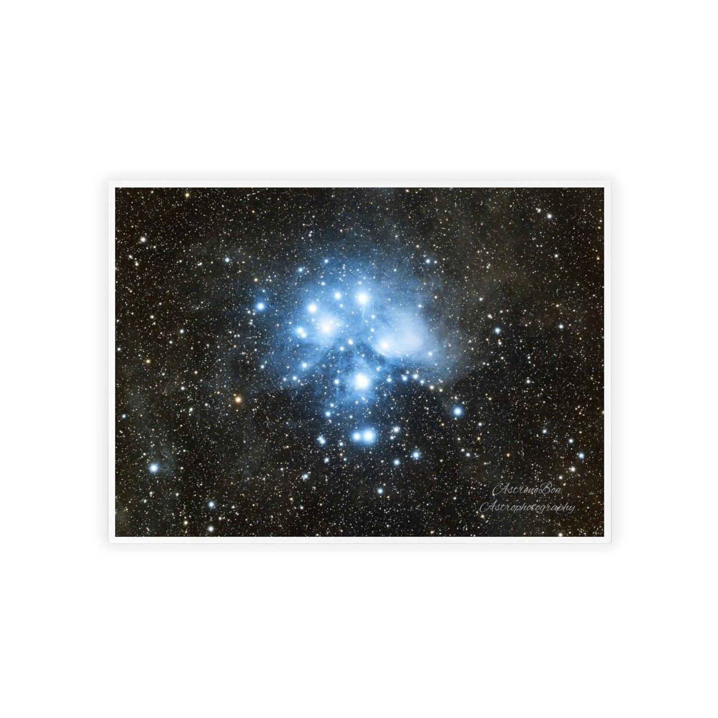 Wooden Frame The Pleiades Poster
