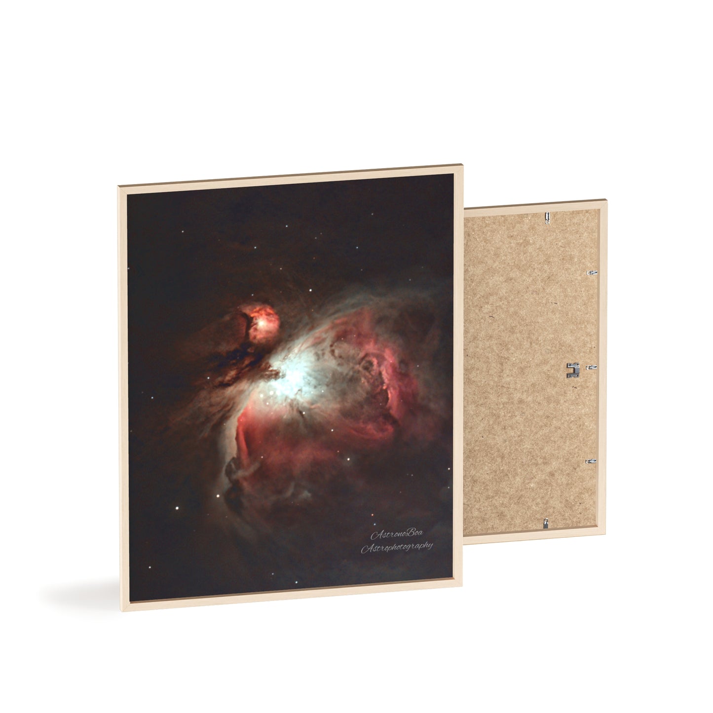 Wooden Frame Orion Nebula Poster