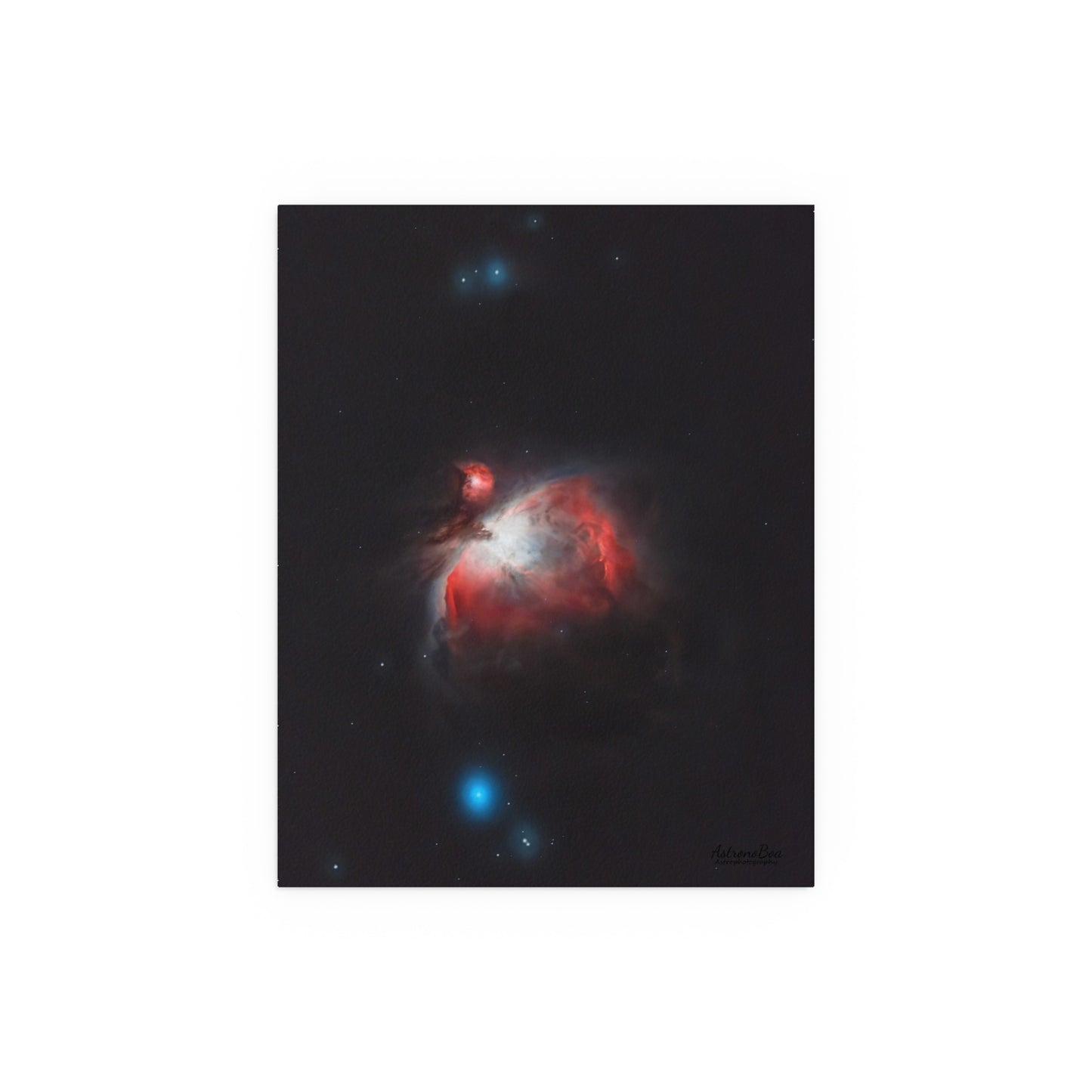 Indoor and Outdoor Silk Poster - Orion Nebula Astrophotography by AstronoBoa