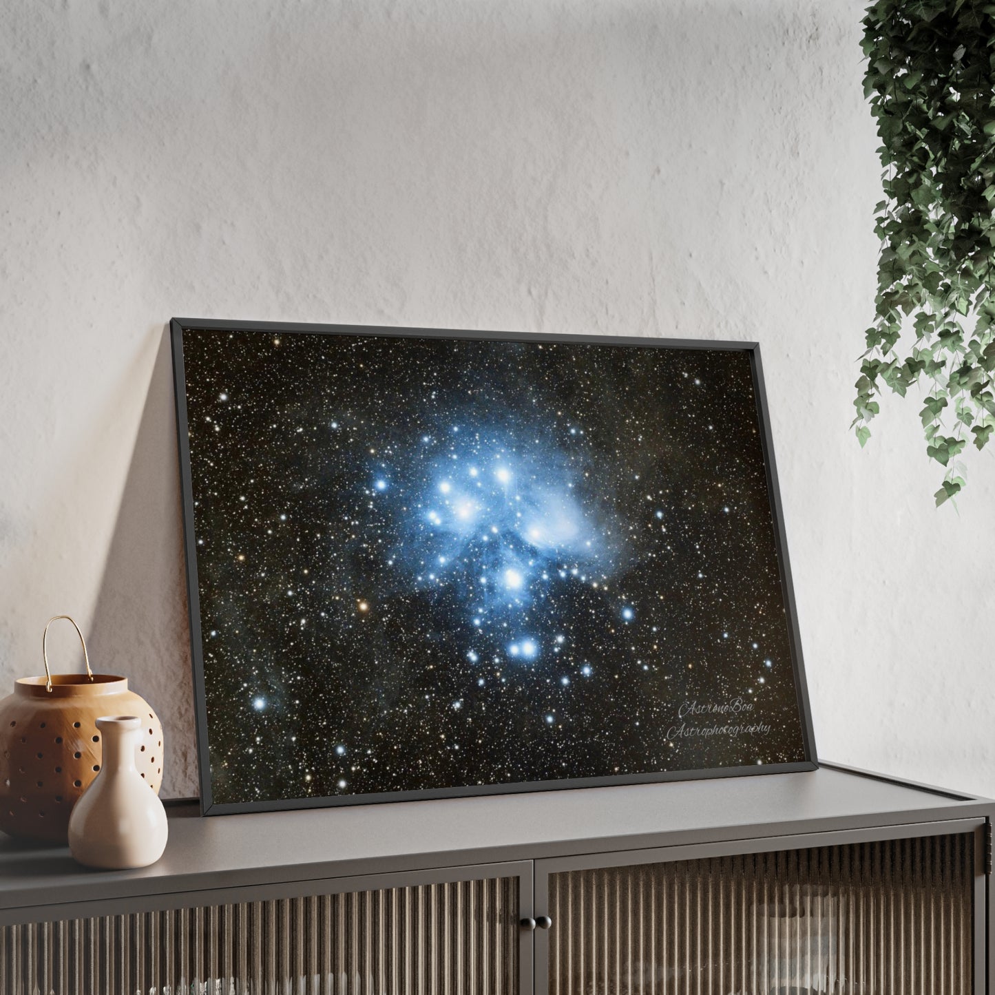 Wooden Frame The Pleiades Poster