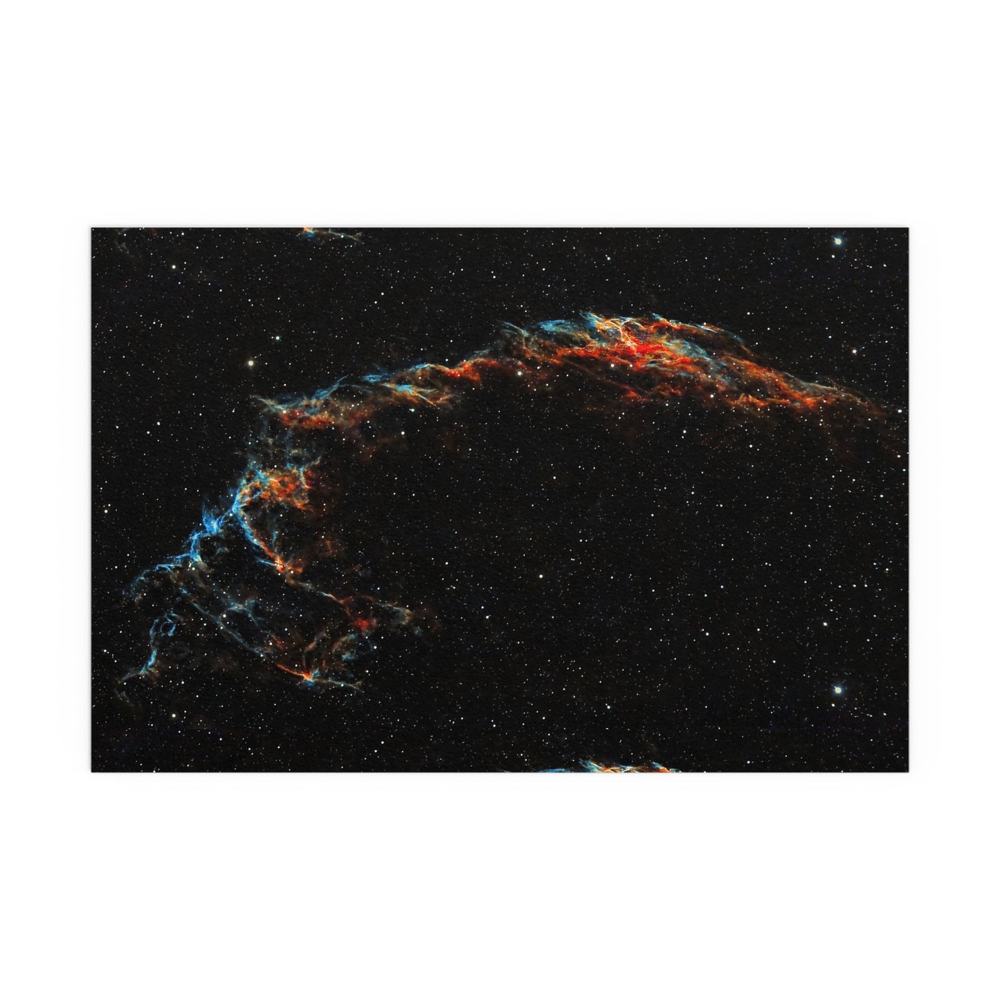 Indoor and Outdoor Silk Poster - The Eastern Veil NGC 6992 by AstronoBoa