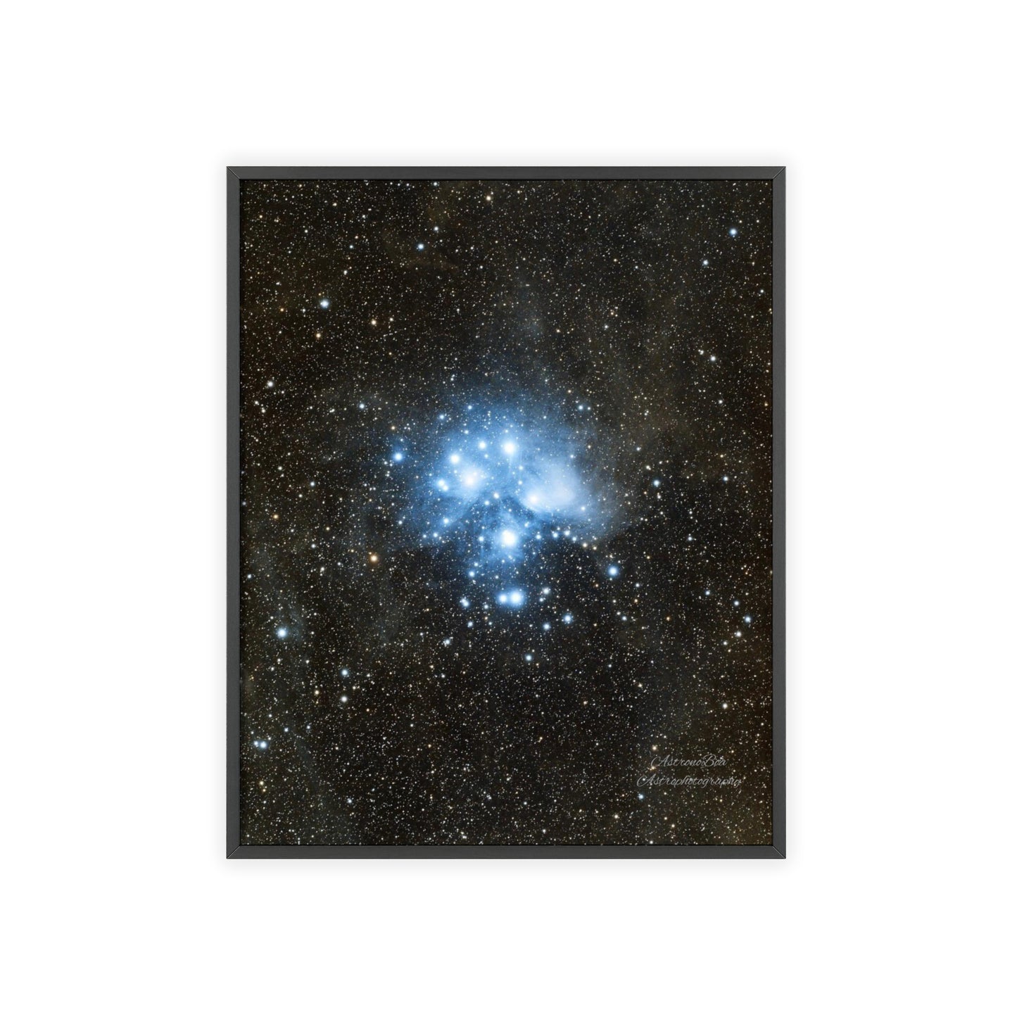 Wooden Frame The Pleiades Poster
