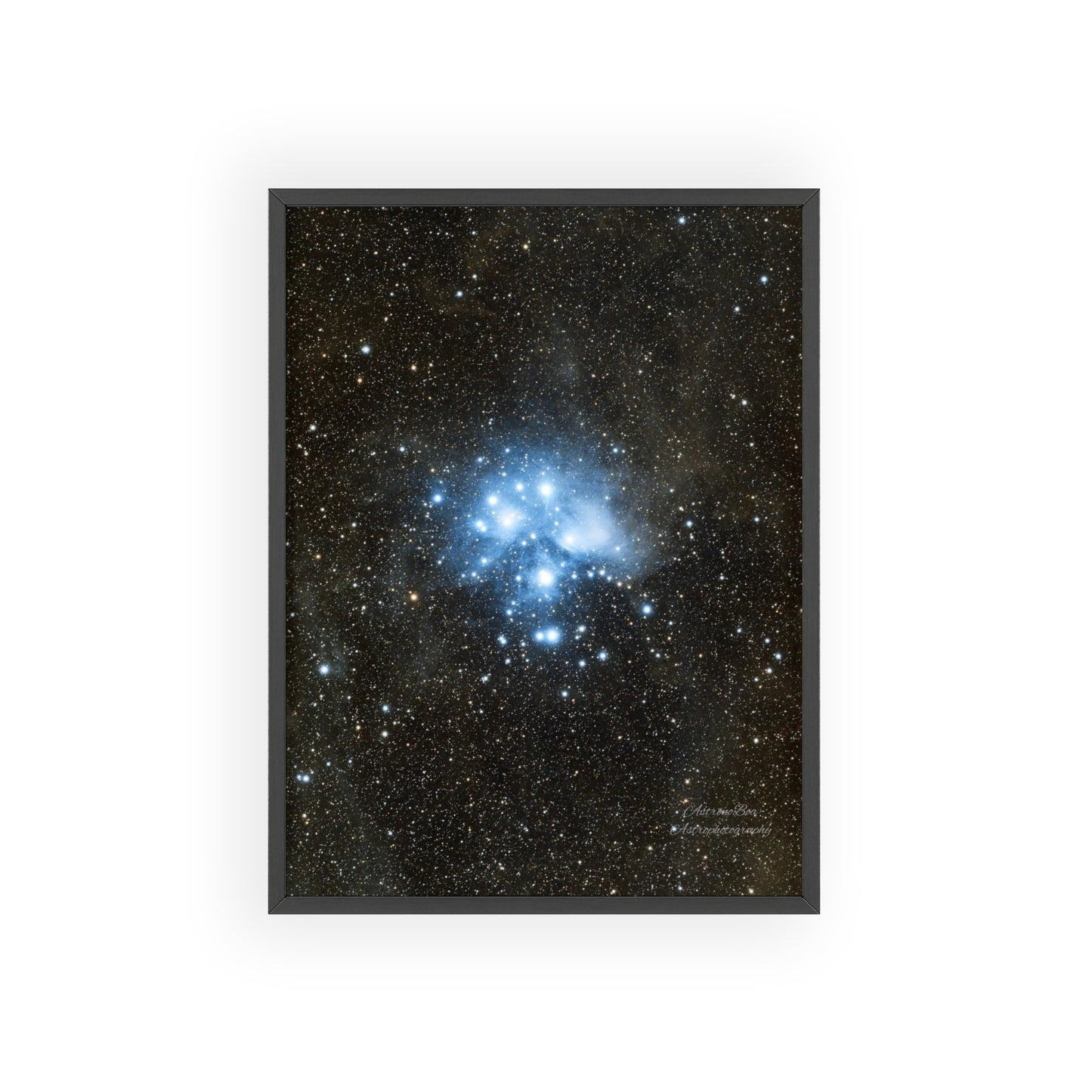 Wooden Frame The Pleiades Poster