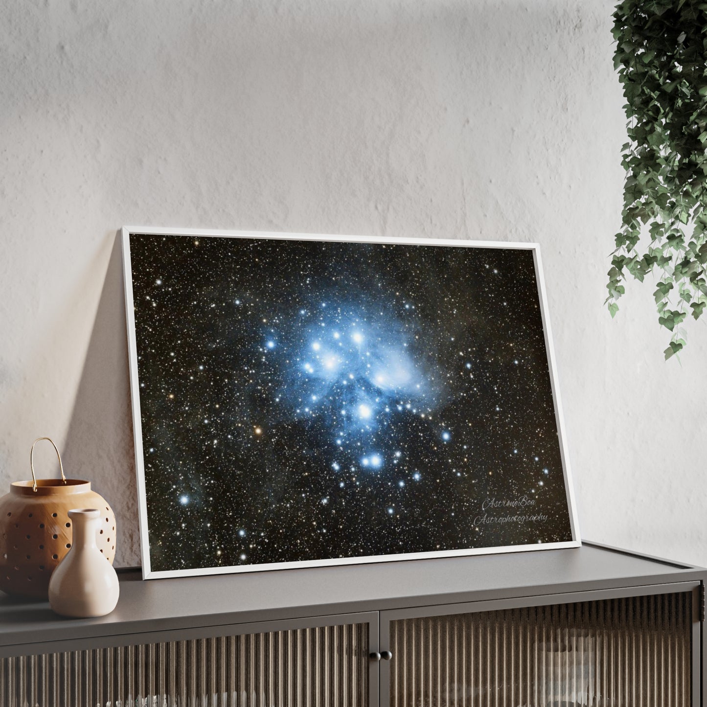 Wooden Frame The Pleiades Poster