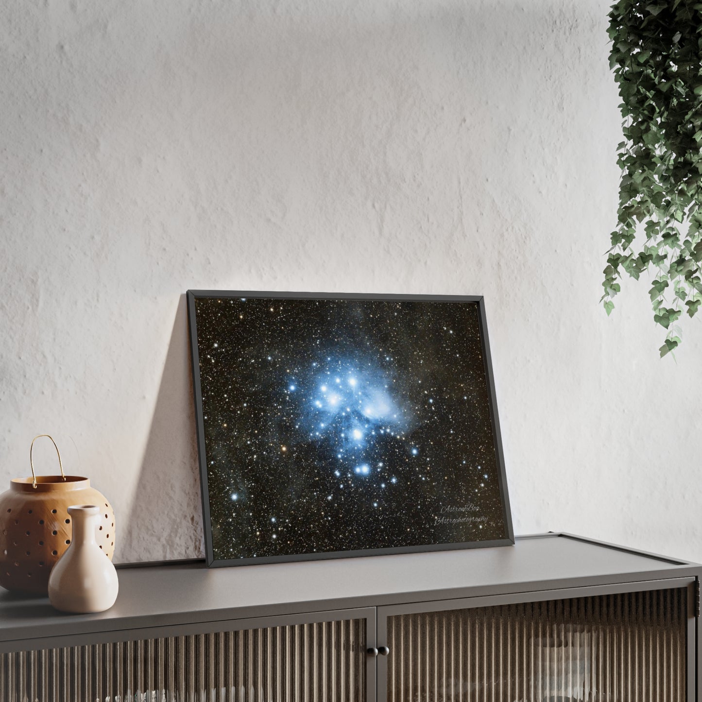 Wooden Frame The Pleiades Poster