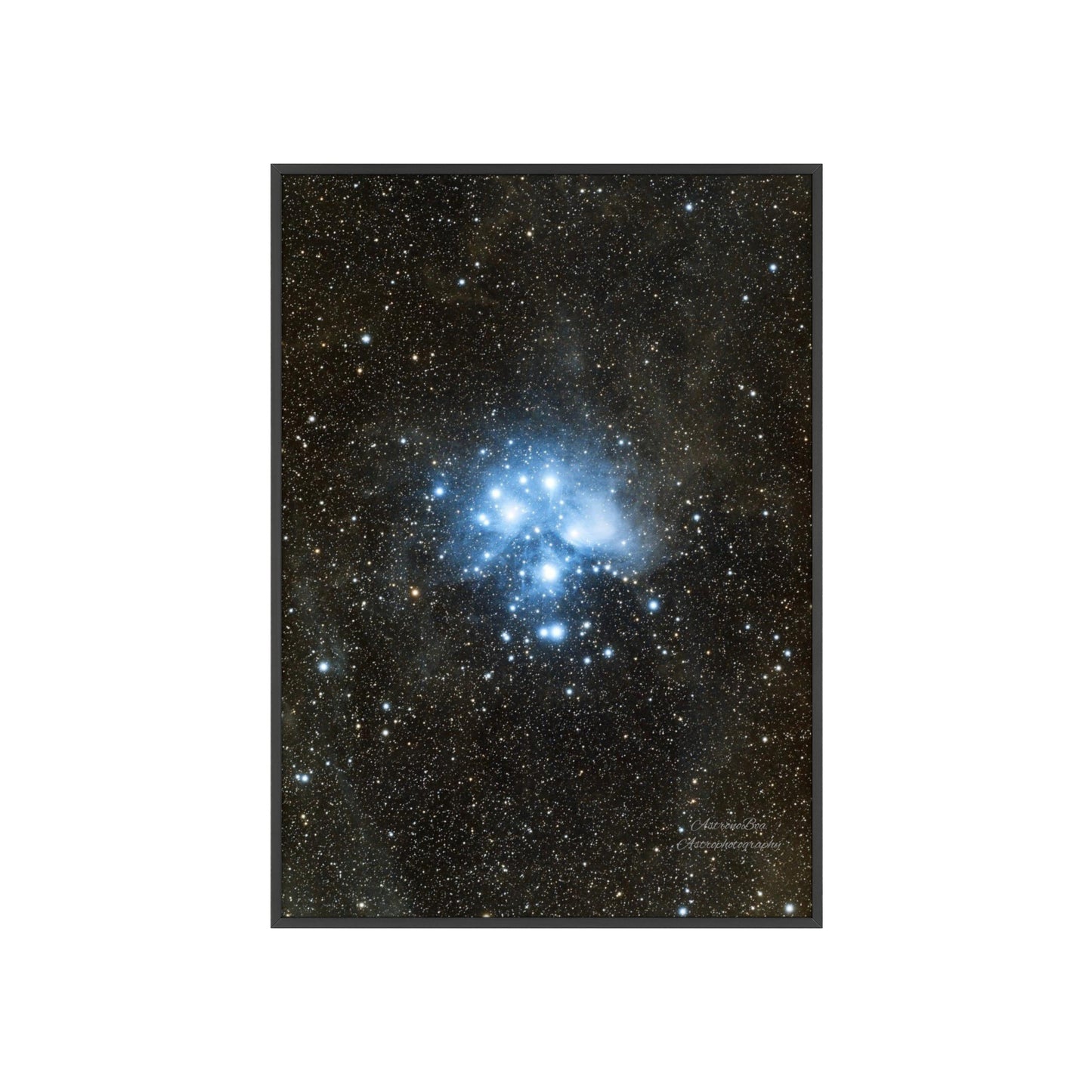 Wooden Frame The Pleiades Poster
