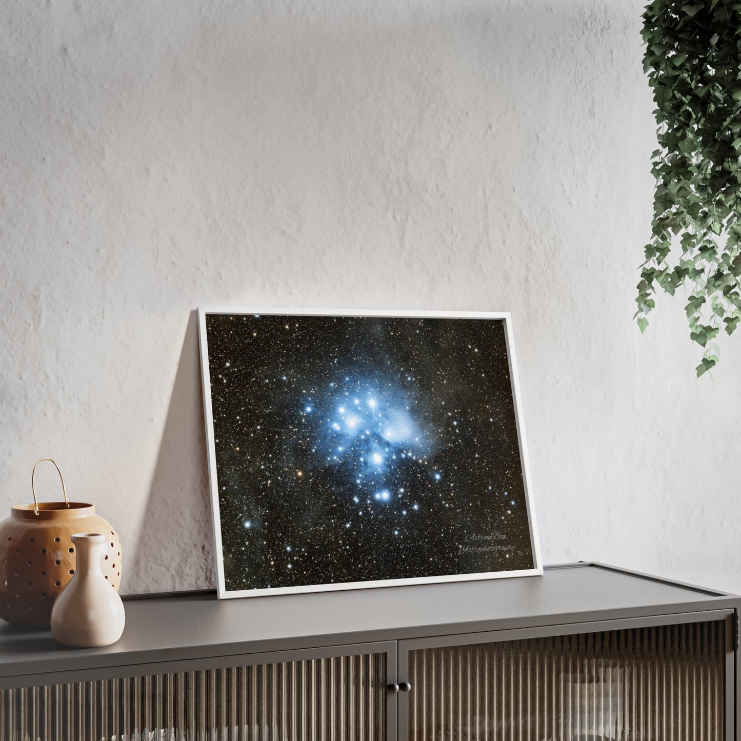 Wooden Frame The Pleiades Poster