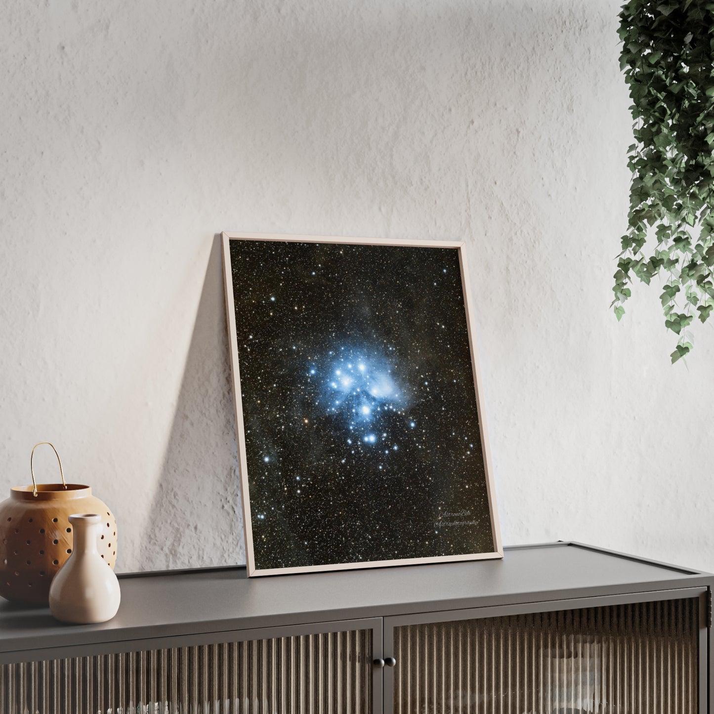 Wooden Frame The Pleiades Poster