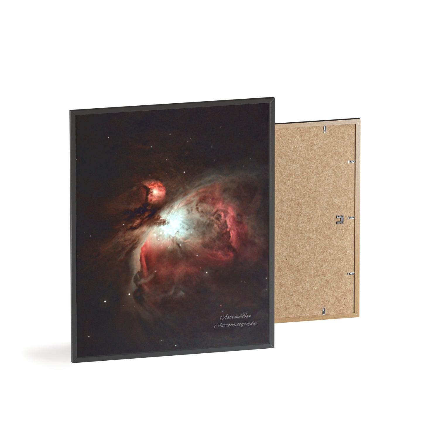 Wooden Frame Orion Nebula Poster