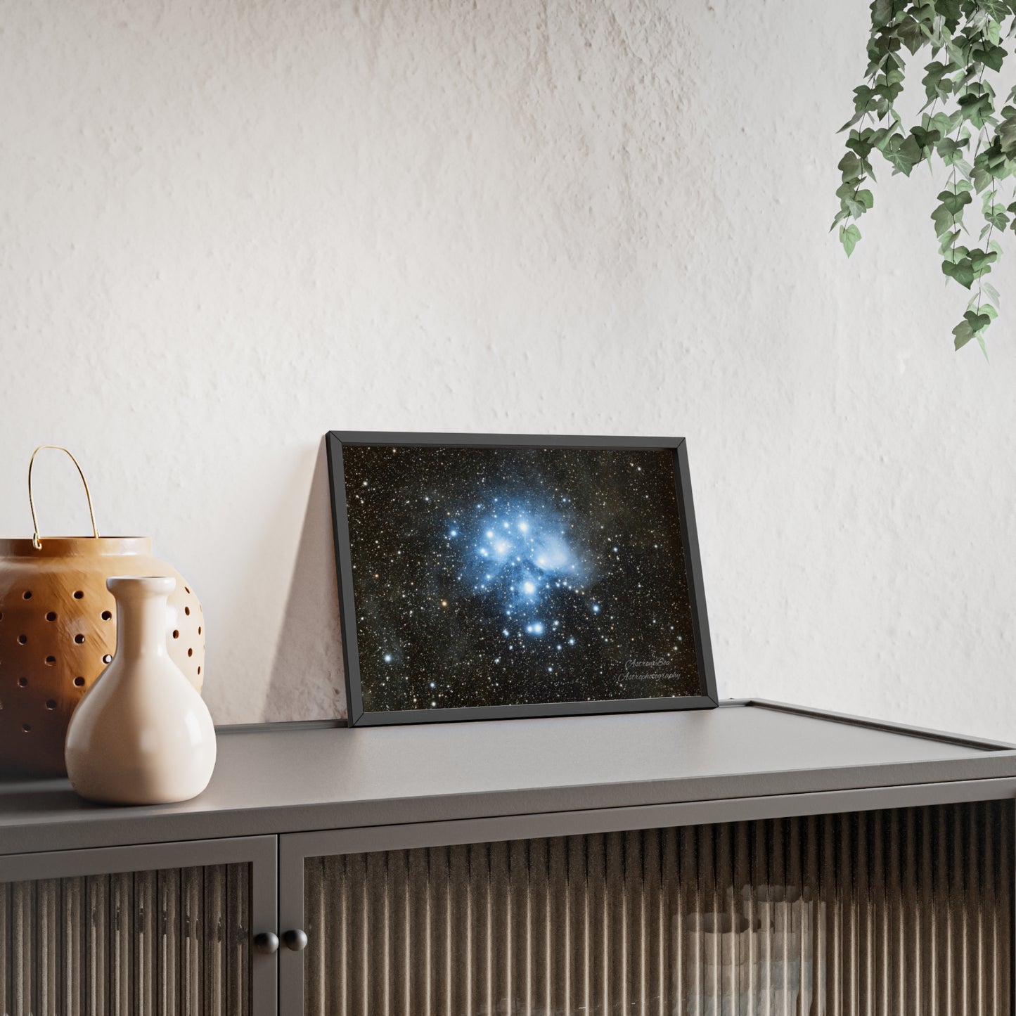 Wooden Frame The Pleiades Poster