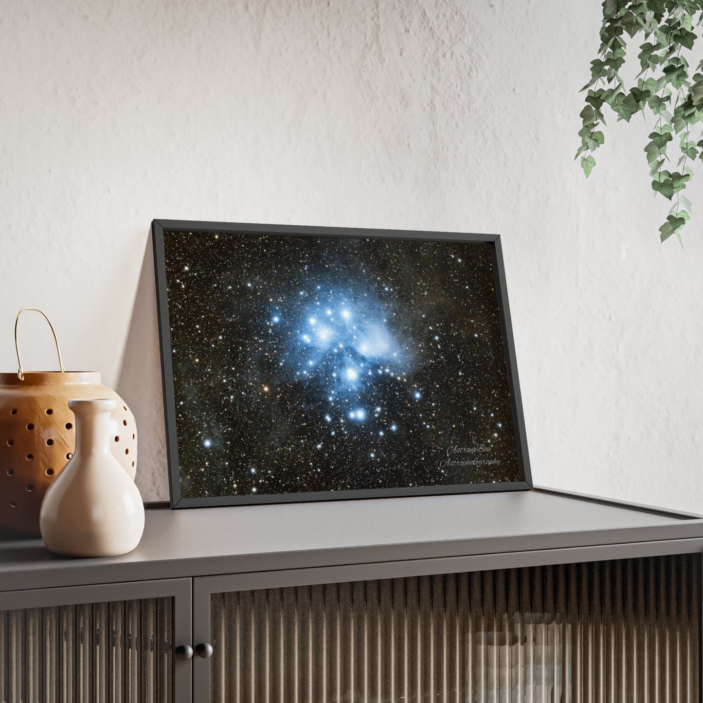 Wooden Frame The Pleiades Poster