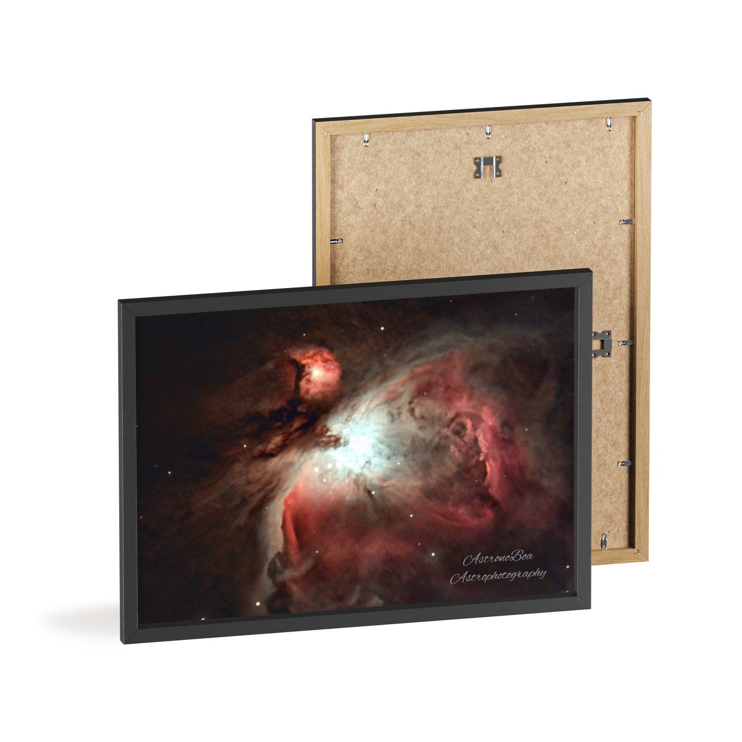 Wooden Frame Orion Nebula Poster