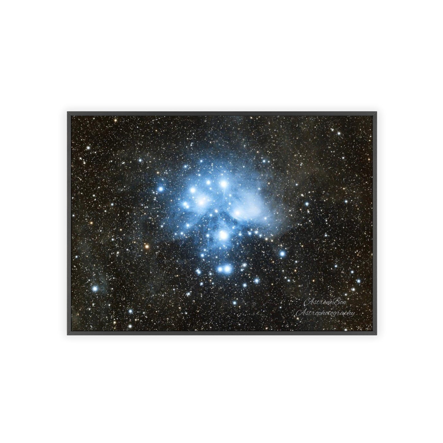 Wooden Frame The Pleiades Poster