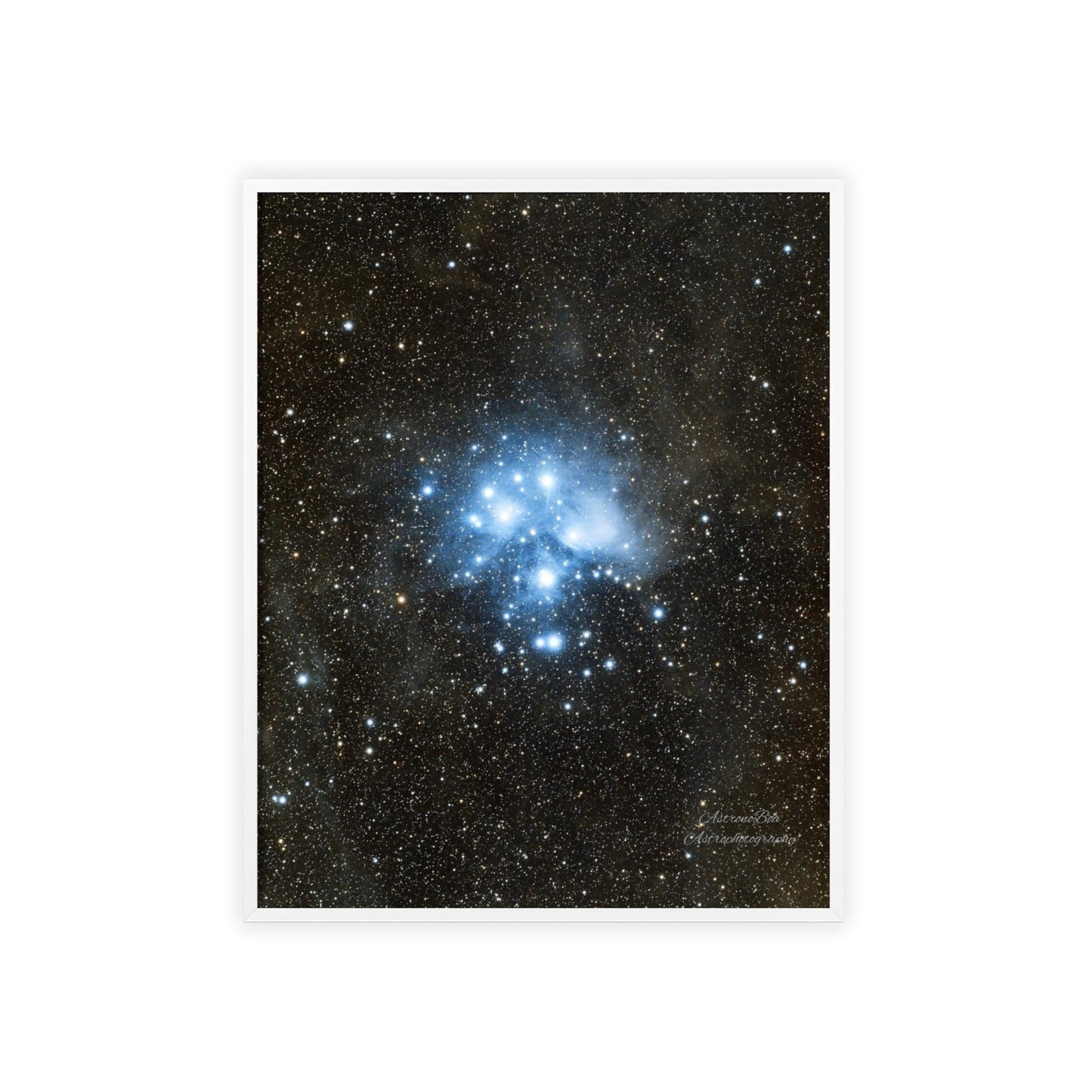 Wooden Frame The Pleiades Poster