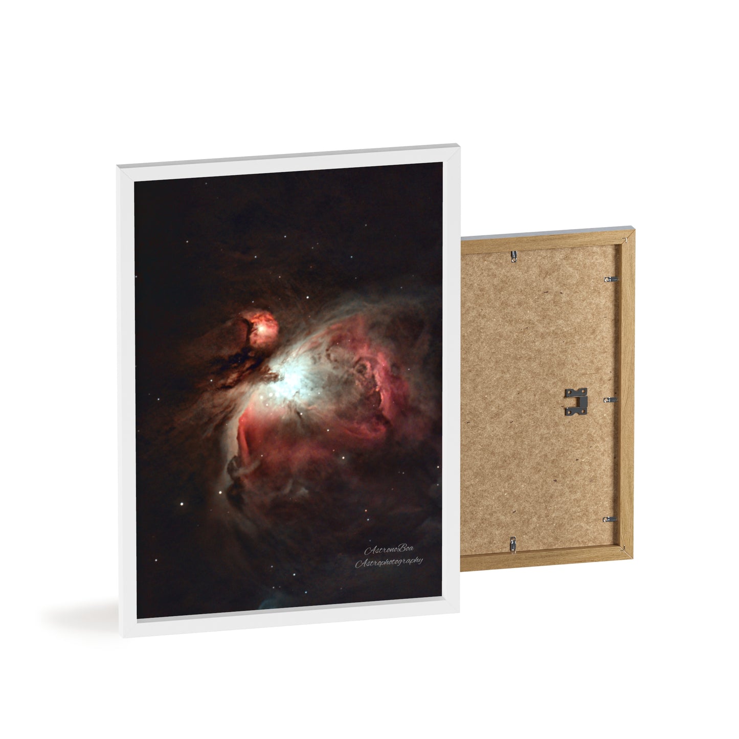 Wooden Frame Orion Nebula Poster