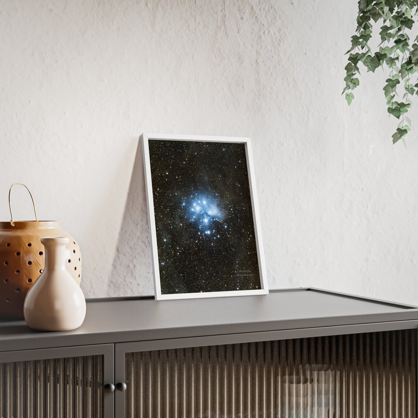 Wooden Frame The Pleiades Poster