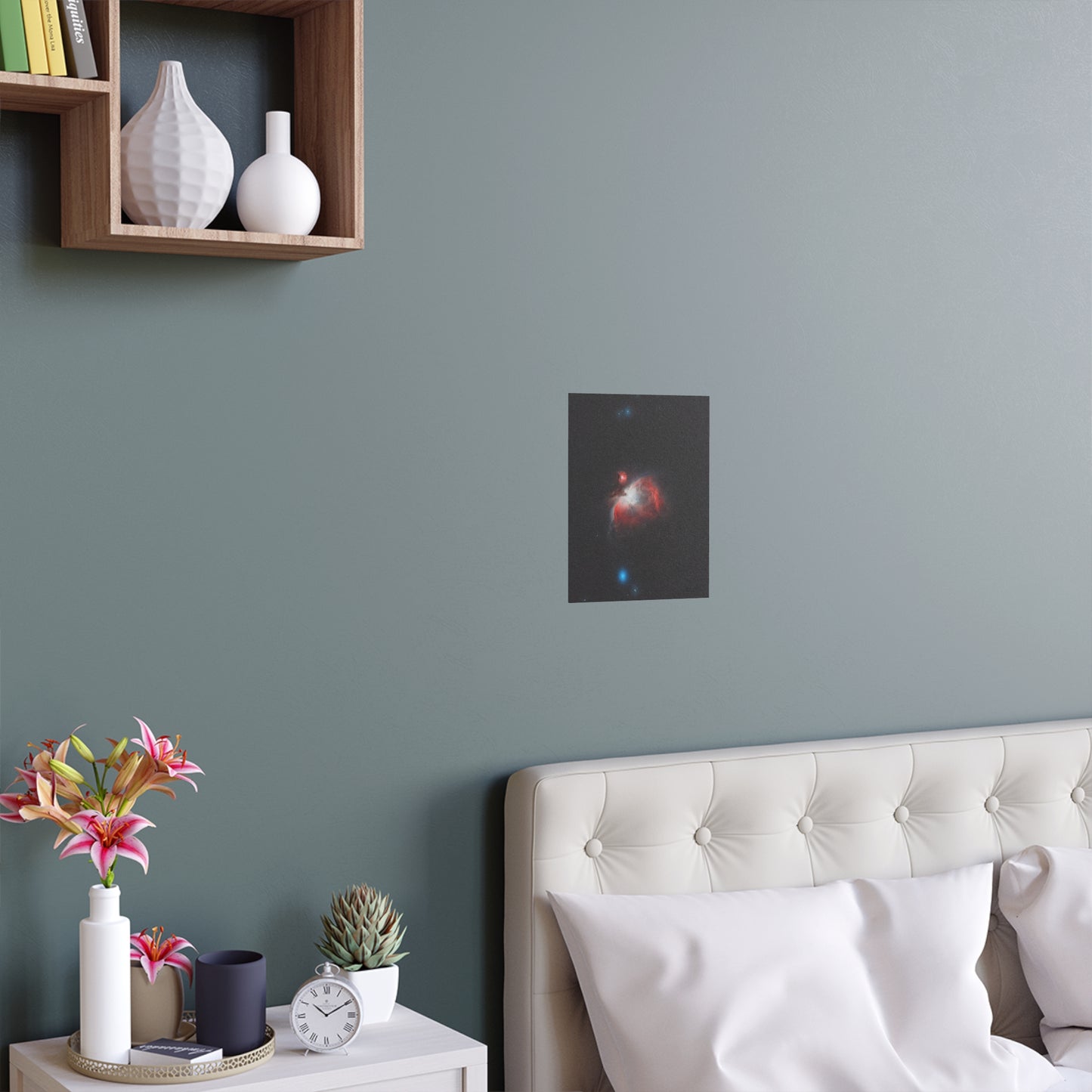 Indoor and Outdoor Silk Poster - Orion Nebula Astrophotography by AstronoBoa