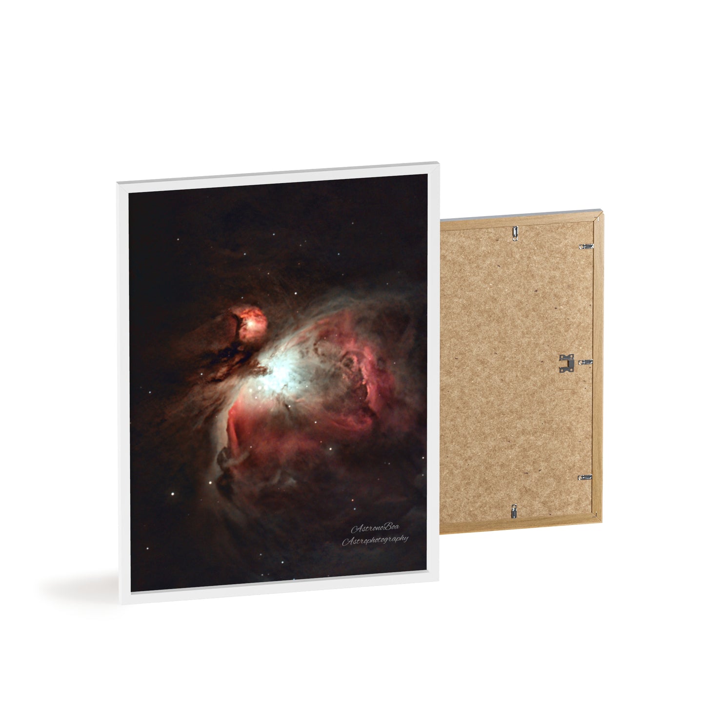 Wooden Frame Orion Nebula Poster