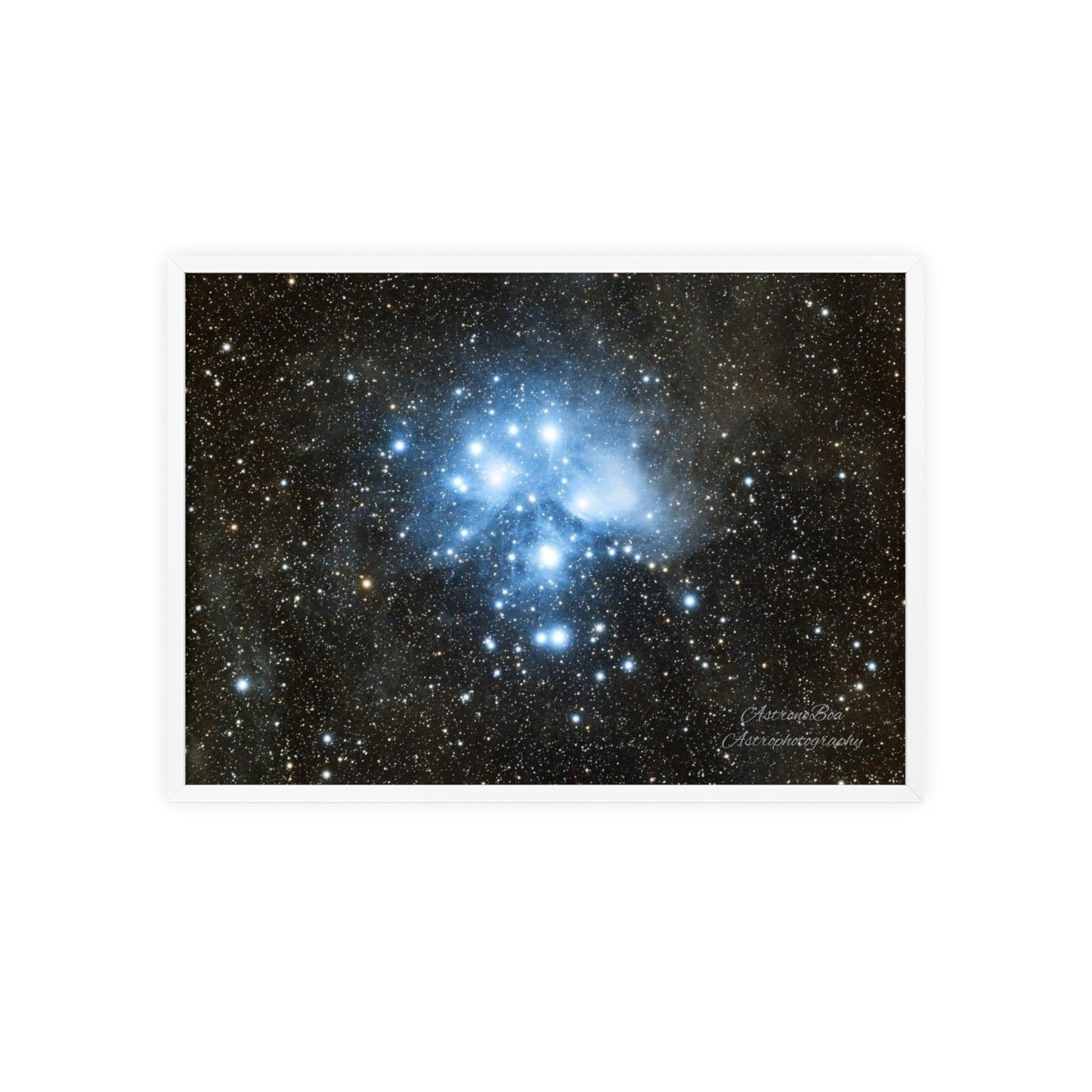 Wooden Frame The Pleiades Poster