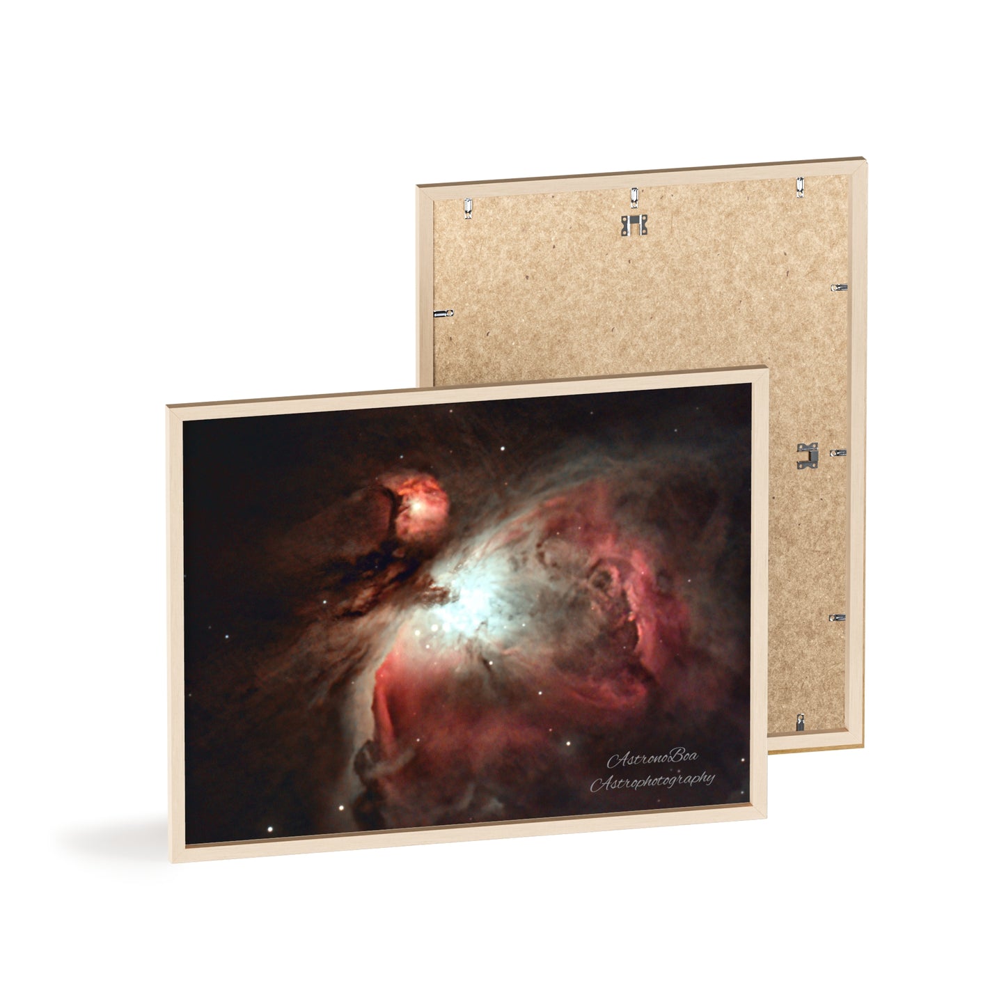 Wooden Frame Orion Nebula Poster