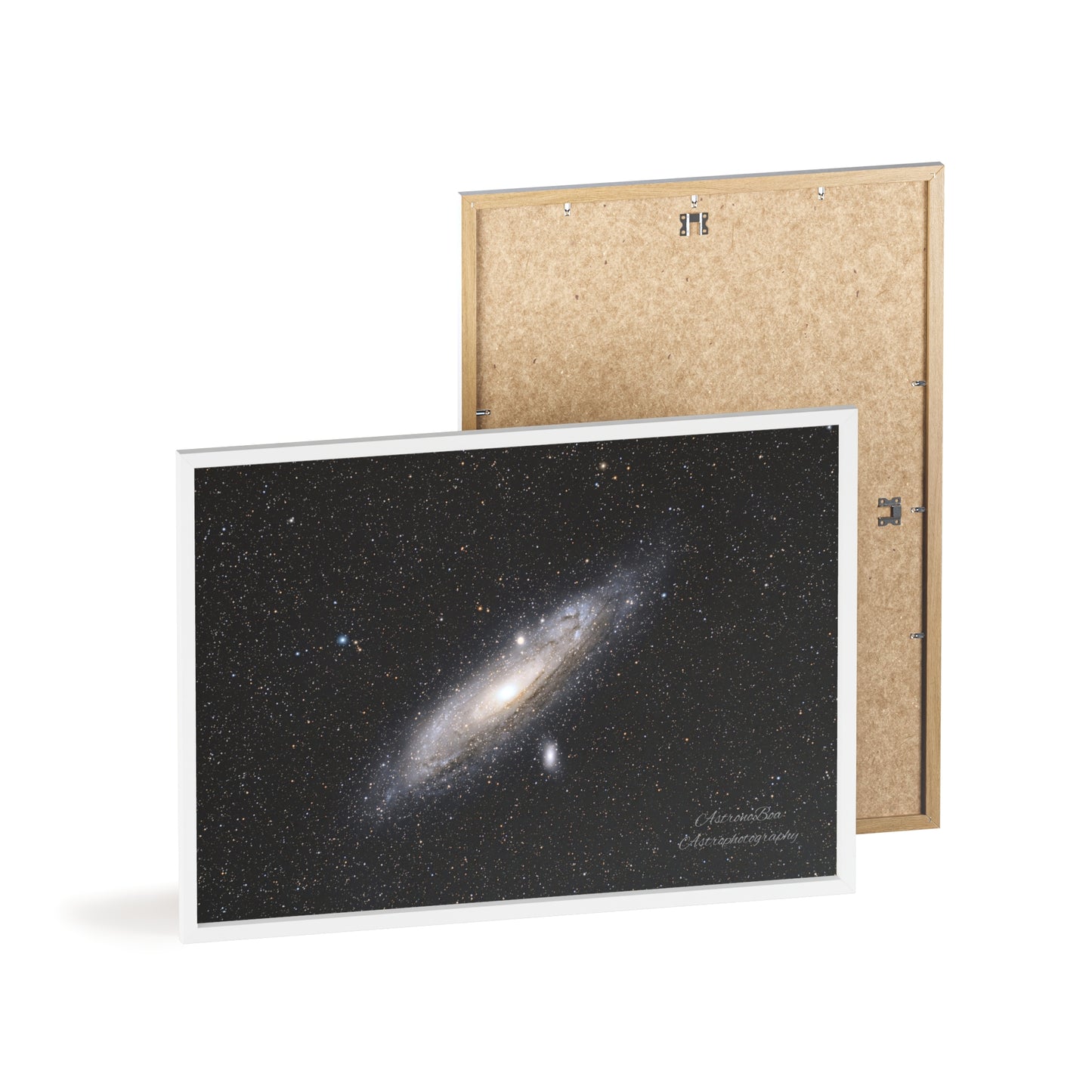 Wooden Frame Andromeda Galaxy Poster