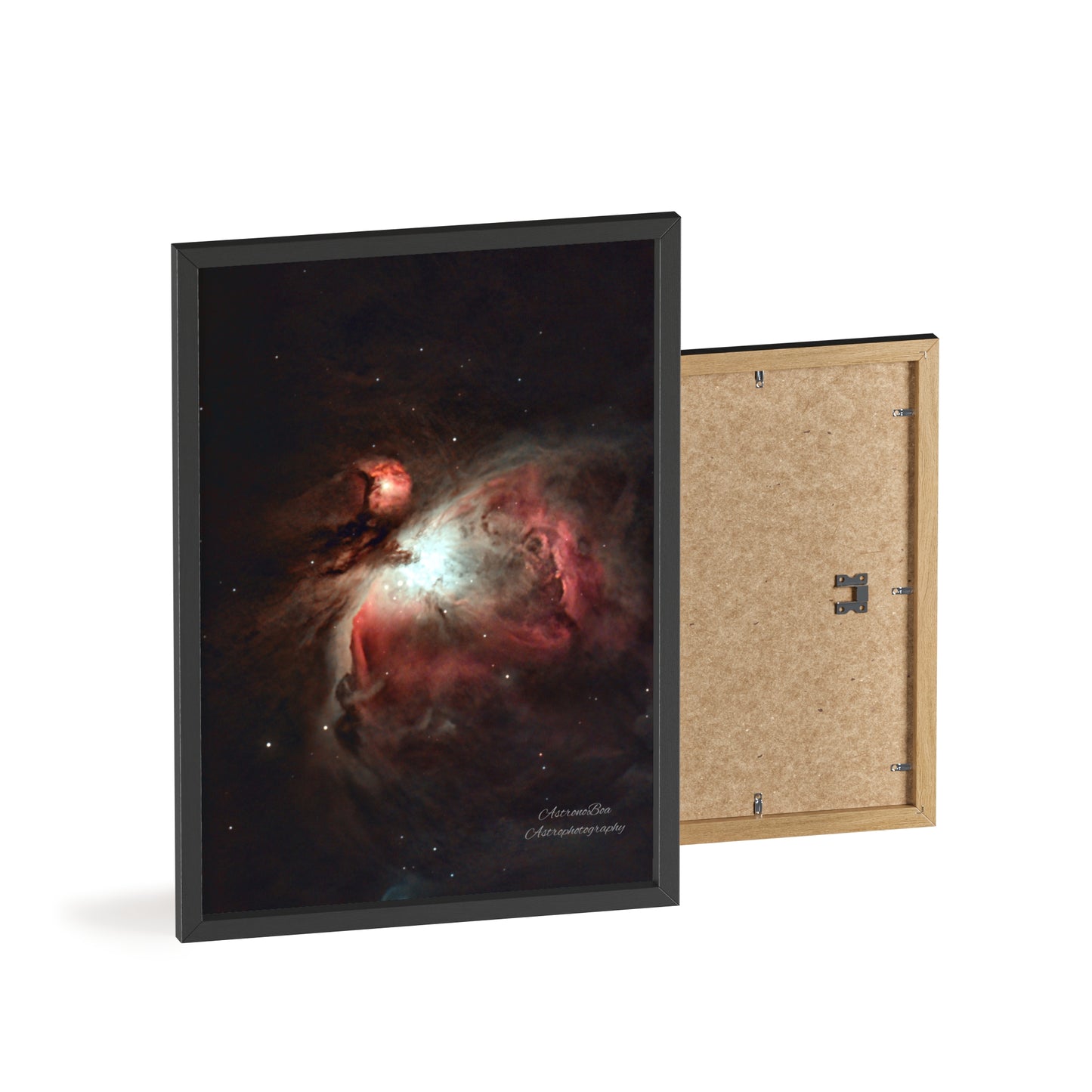 Wooden Frame Orion Nebula Poster