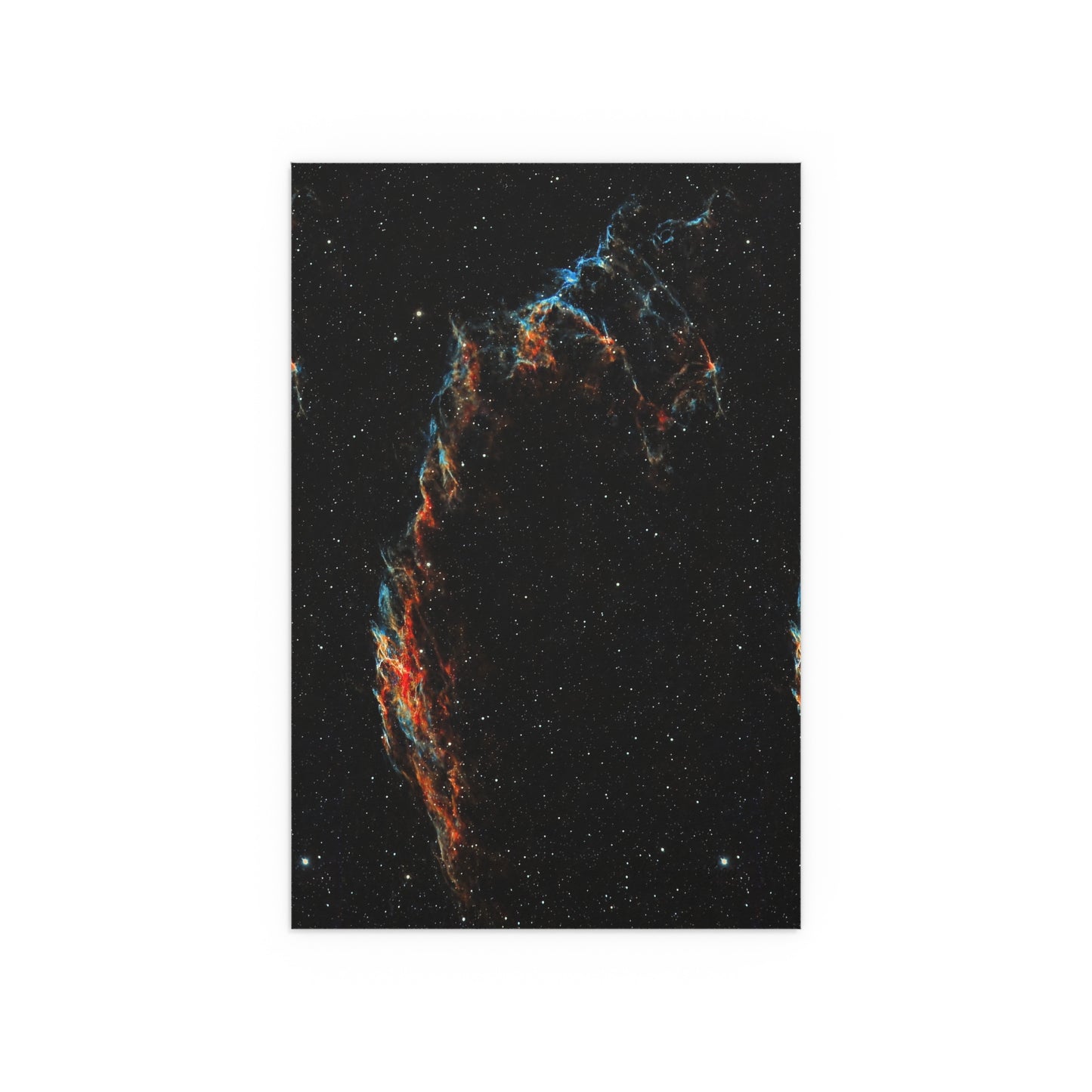 Indoor and Outdoor Silk Poster - The Eastern Veil NGC 6992 by AstronoBoa