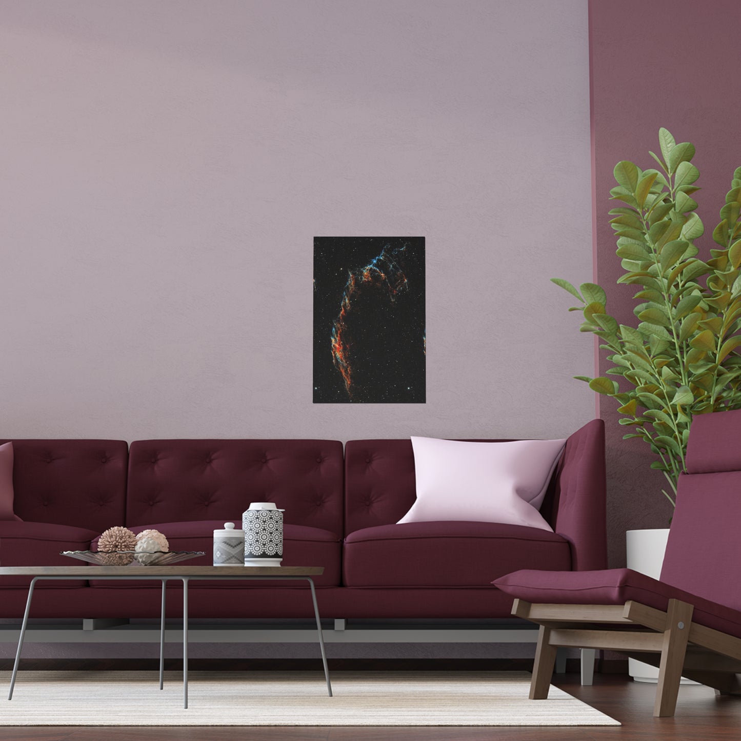 Indoor and Outdoor Silk Poster - The Eastern Veil NGC 6992 by AstronoBoa
