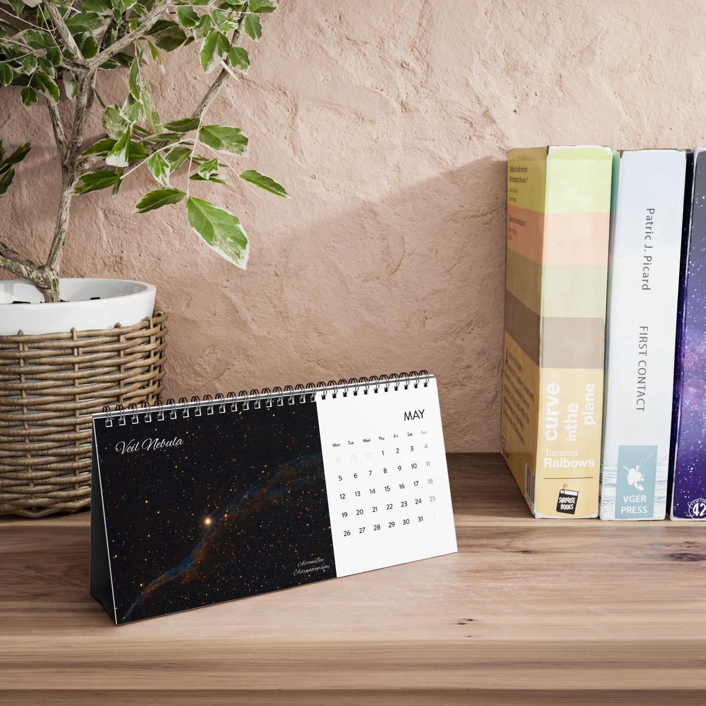 Simplex Desk Calendar (2025 grid) Astrophotography by AstronoBoa