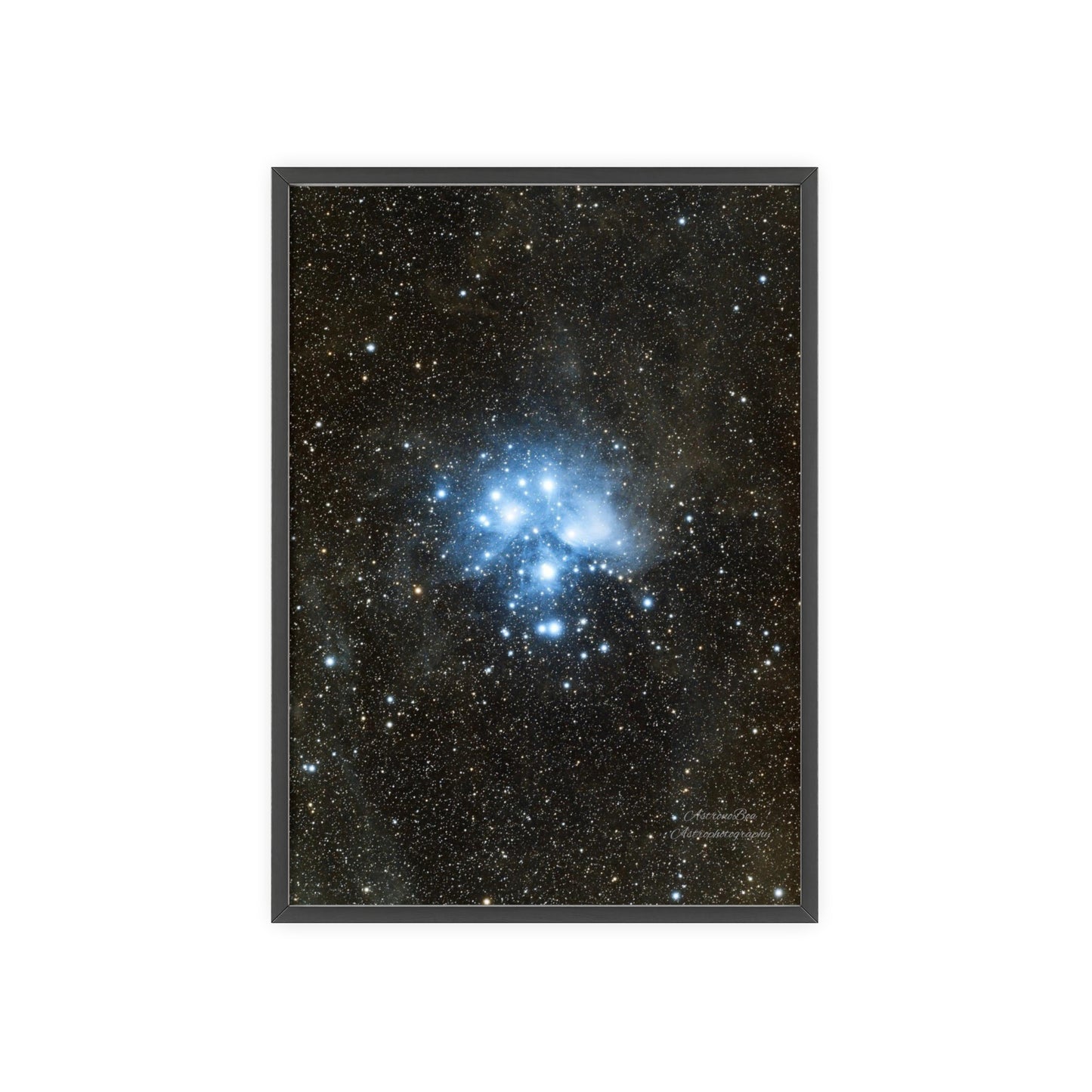Wooden Frame The Pleiades Poster