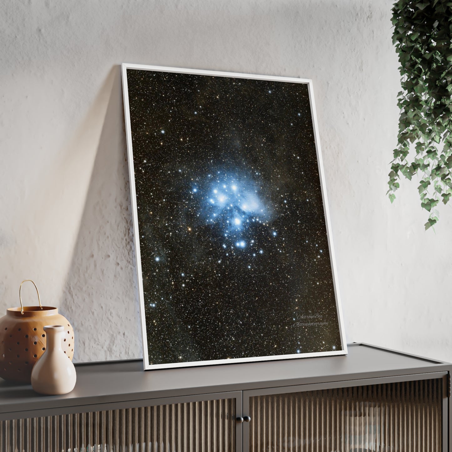 Wooden Frame The Pleiades Poster