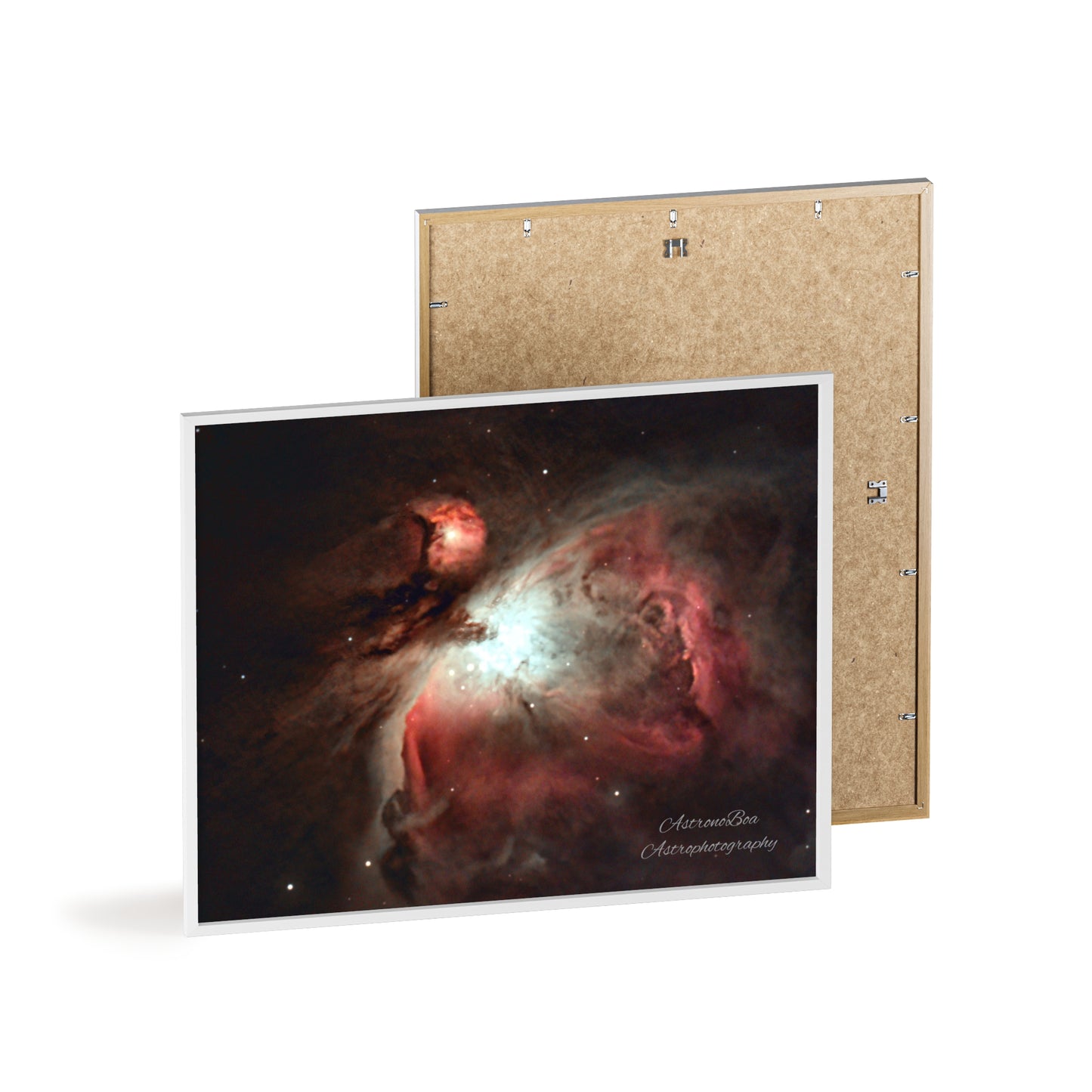 Wooden Frame Orion Nebula Poster