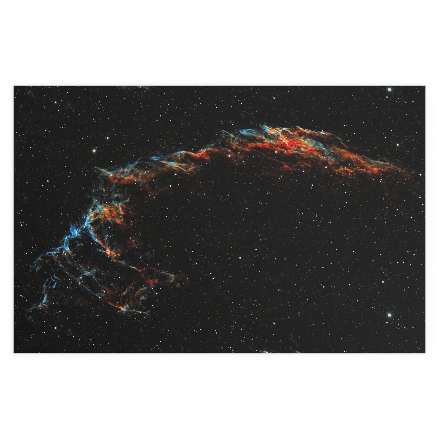 Indoor and Outdoor Silk Poster - The Eastern Veil NGC 6992 by AstronoBoa