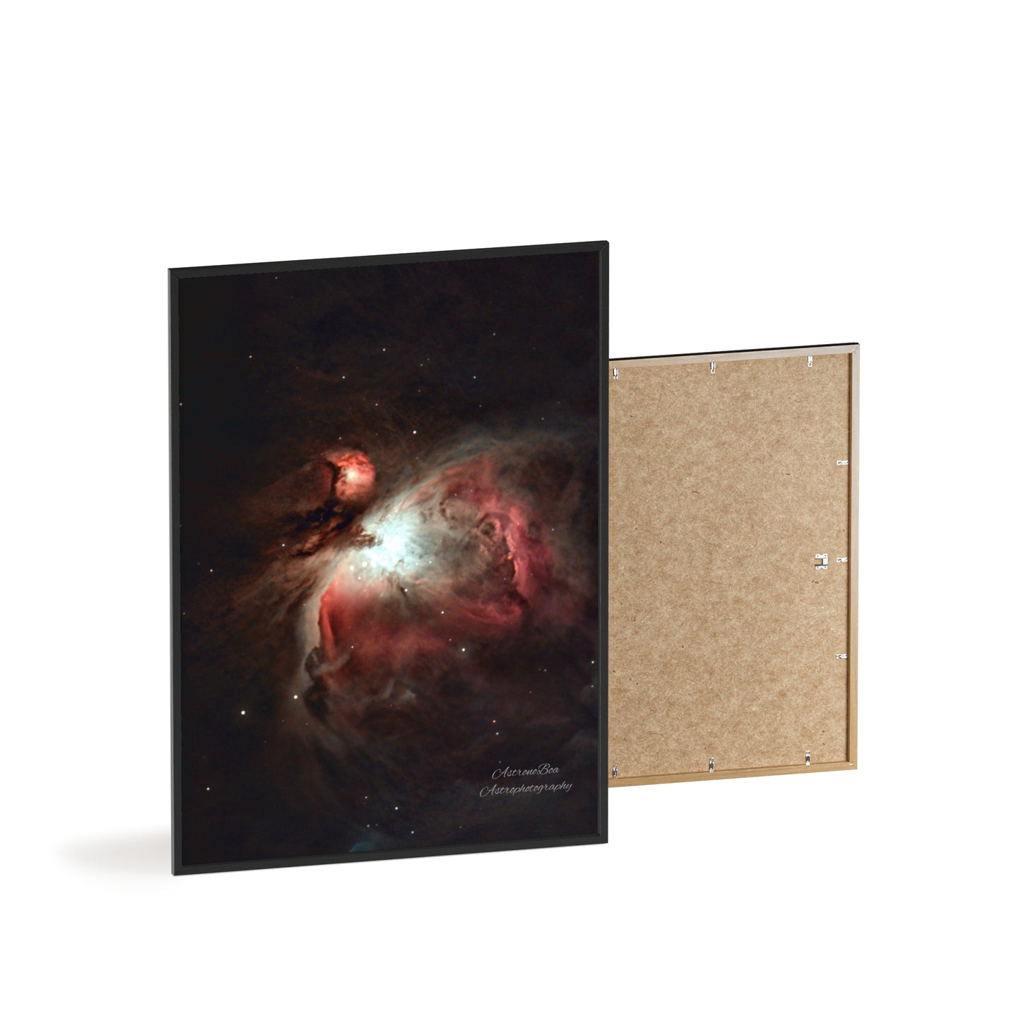 Wooden Frame Orion Nebula Poster
