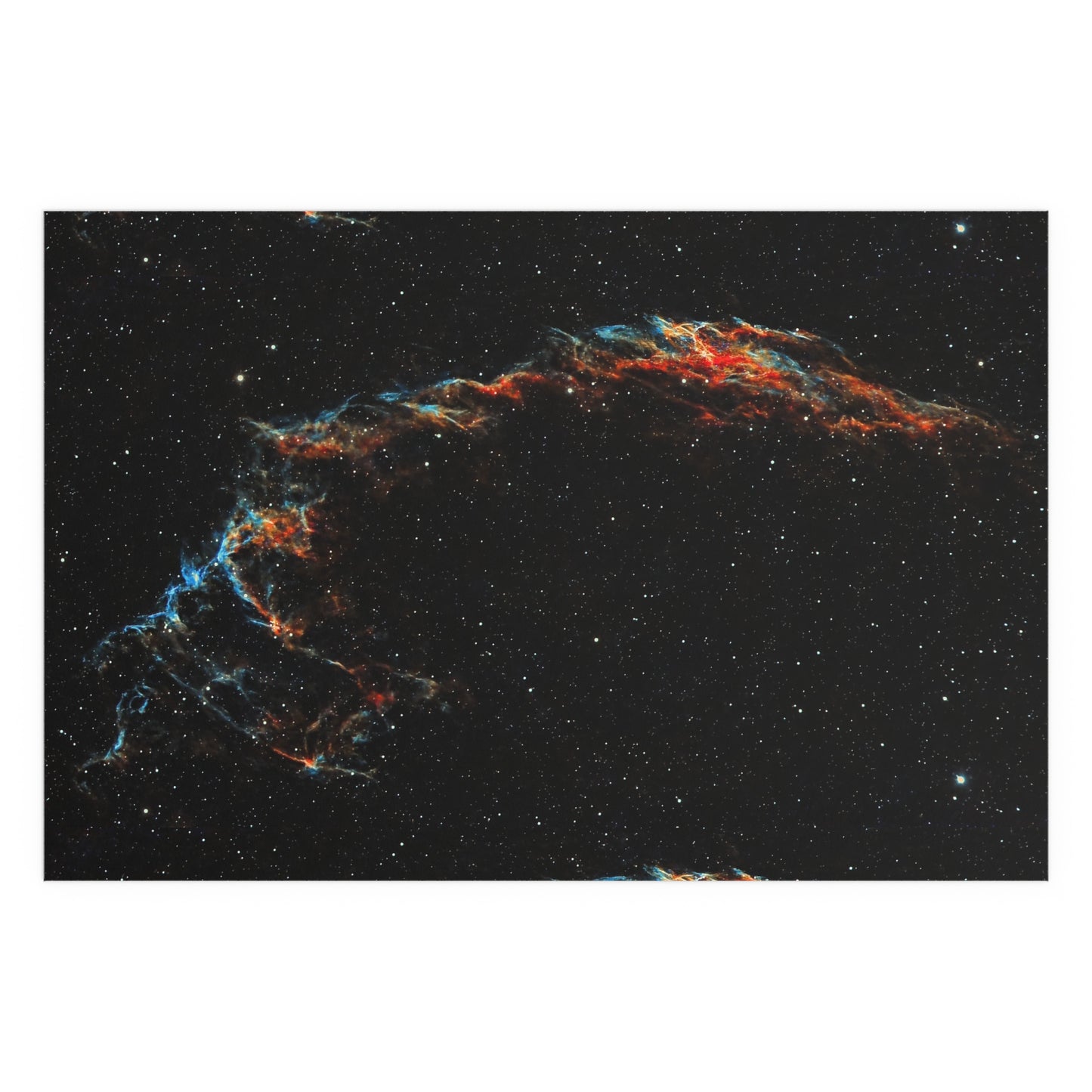 Indoor and Outdoor Silk Poster - The Eastern Veil NGC 6992 by AstronoBoa