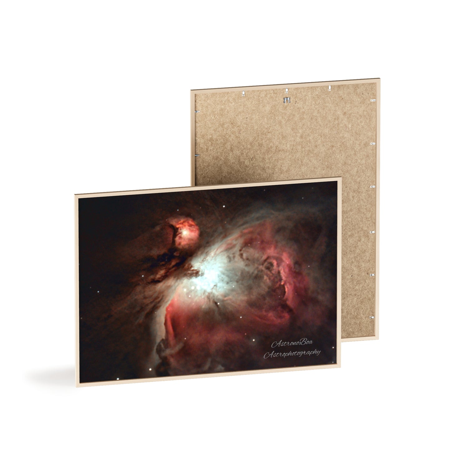 Wooden Frame Orion Nebula Poster