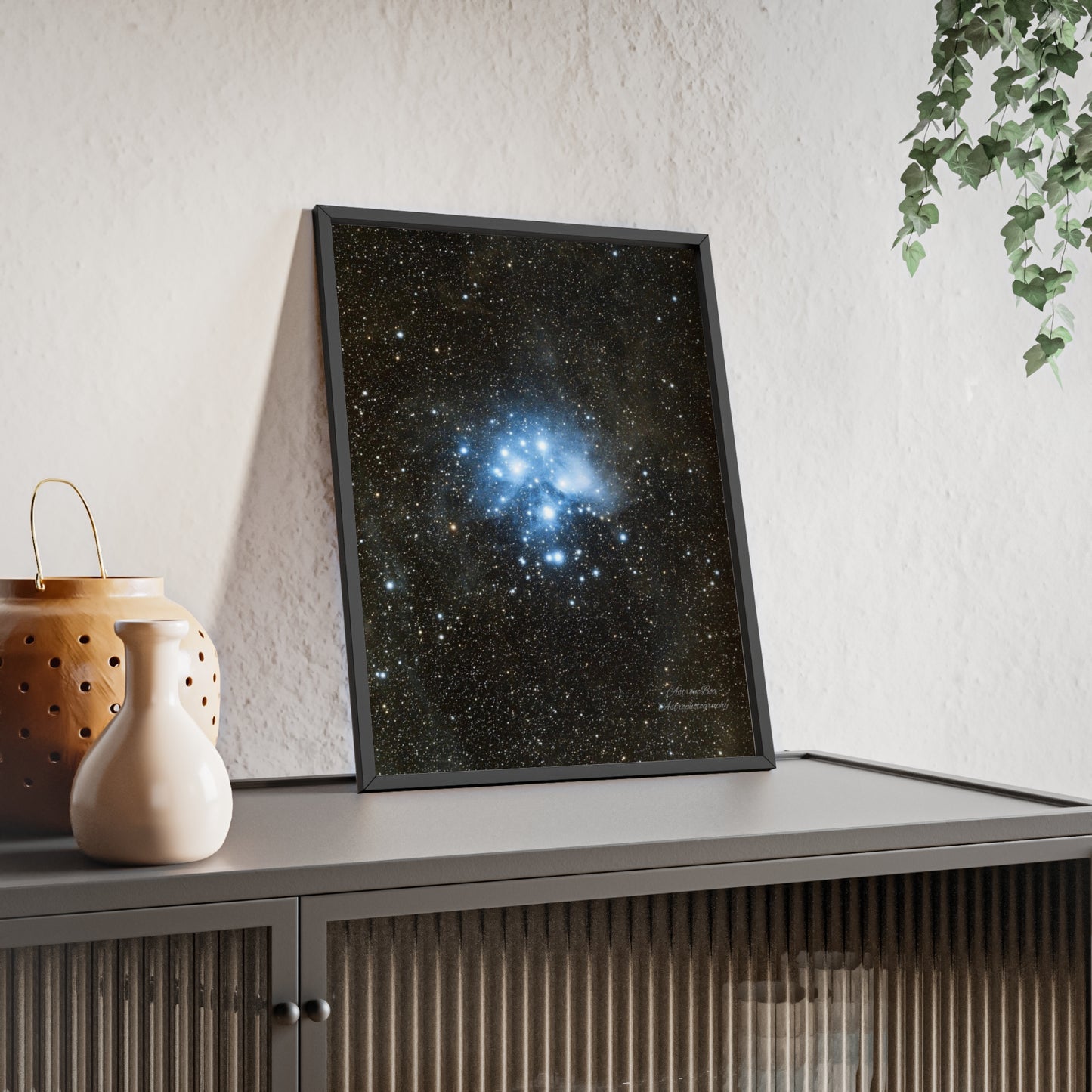 Wooden Frame The Pleiades Poster