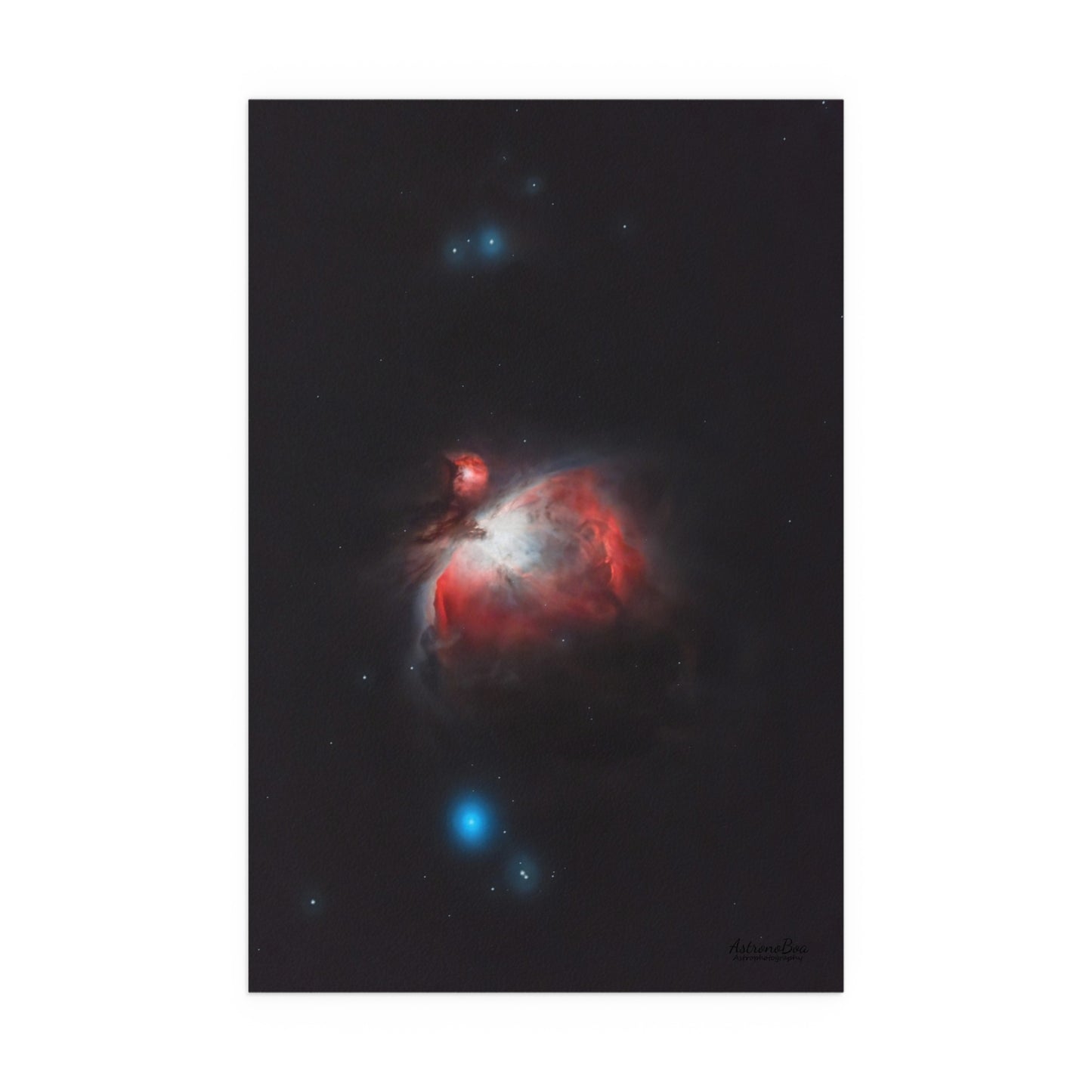 Indoor and Outdoor Silk Poster - Orion Nebula Astrophotography by AstronoBoa