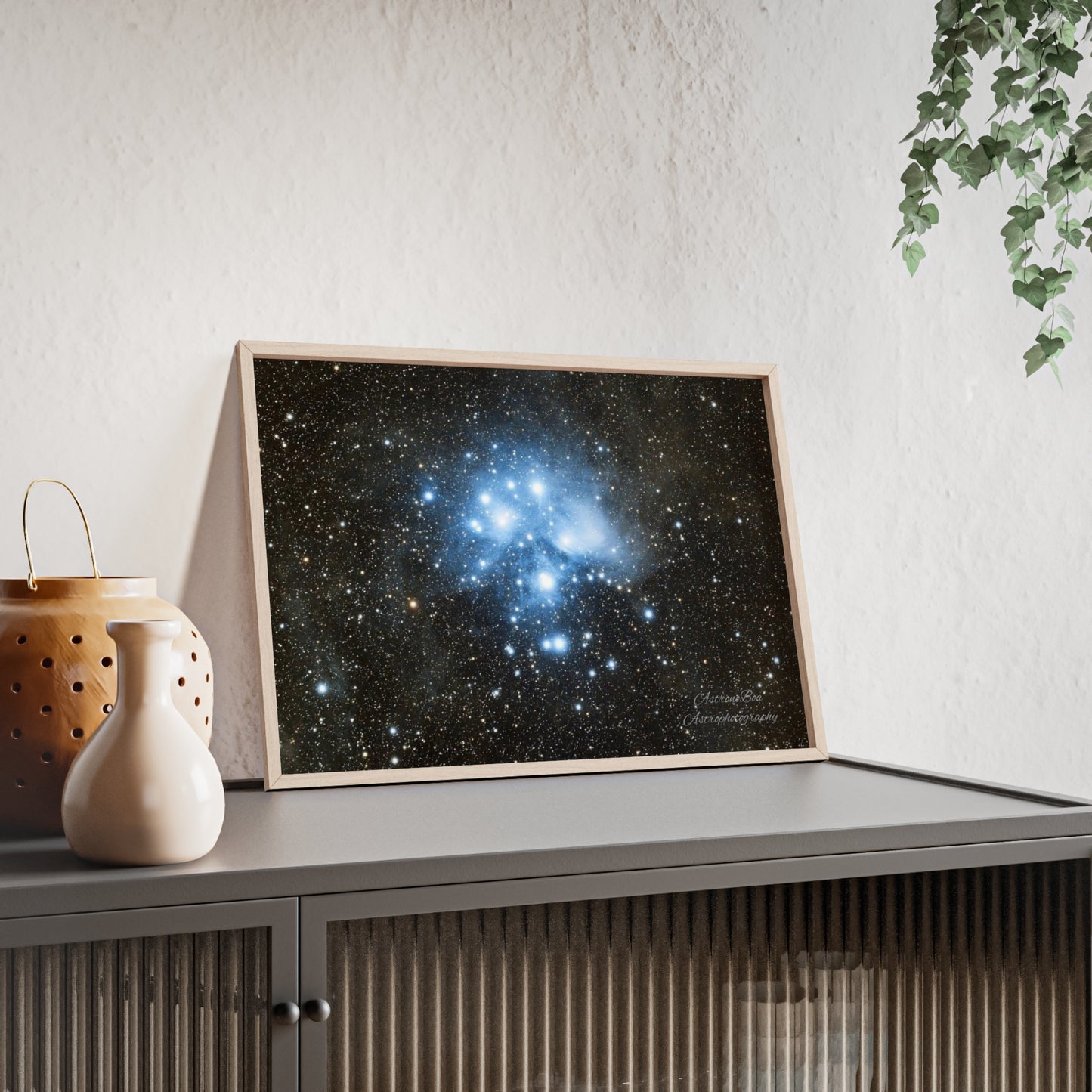 Wooden Frame The Pleiades Poster