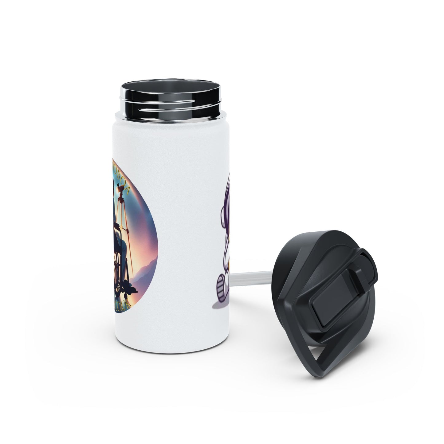 Water Bottle - Astronaut Celestial Journey Astronoboa Design