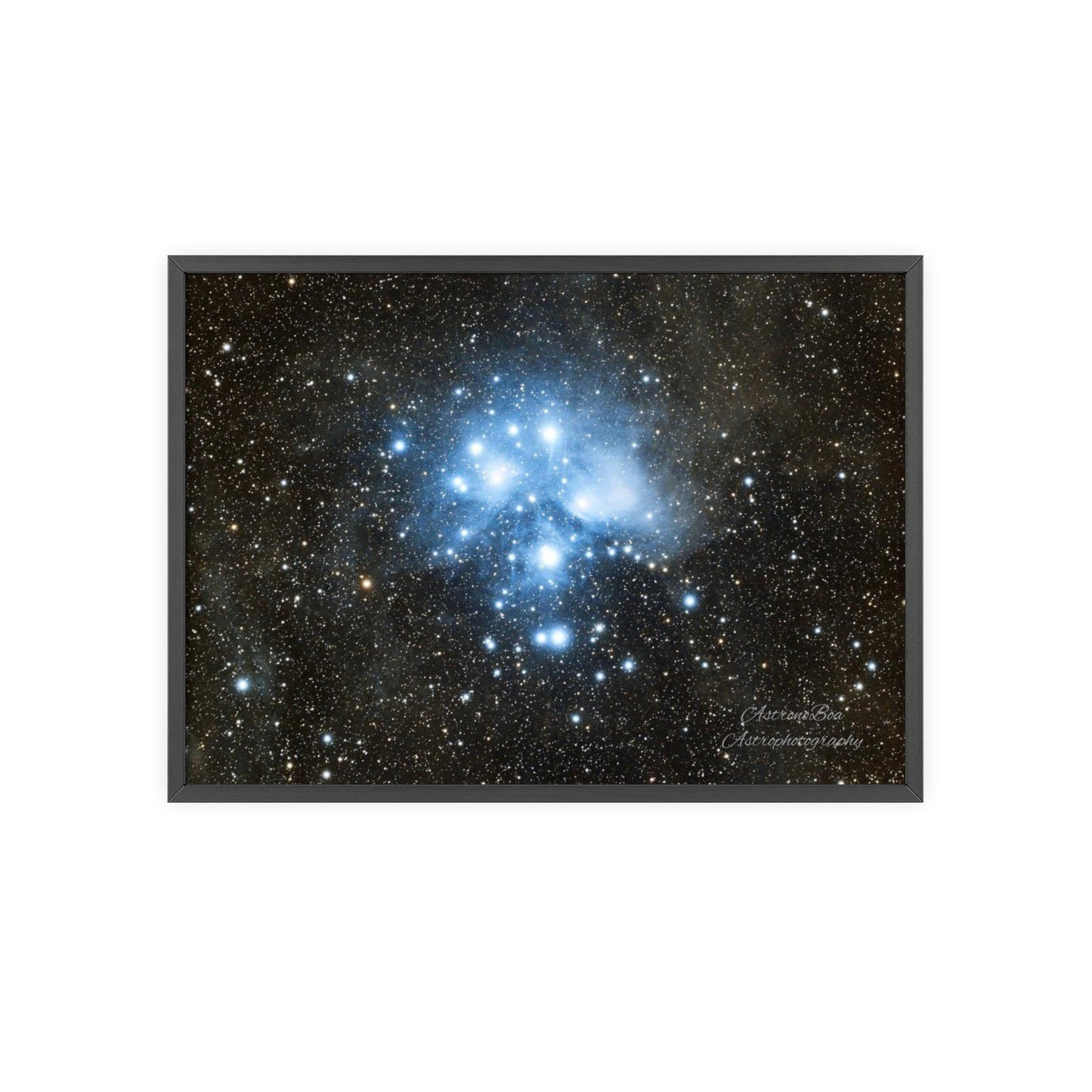 Wooden Frame The Pleiades Poster