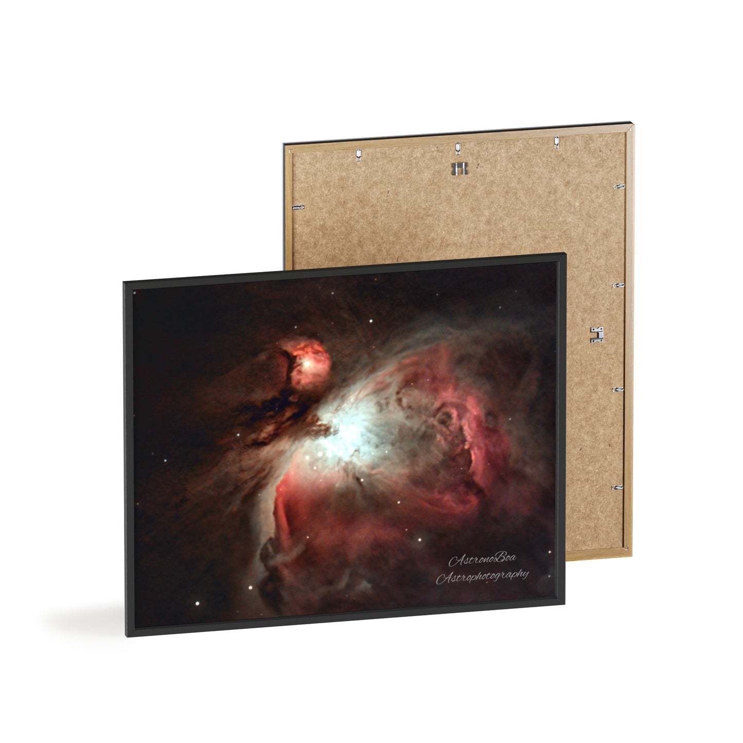 Wooden Frame Orion Nebula Poster
