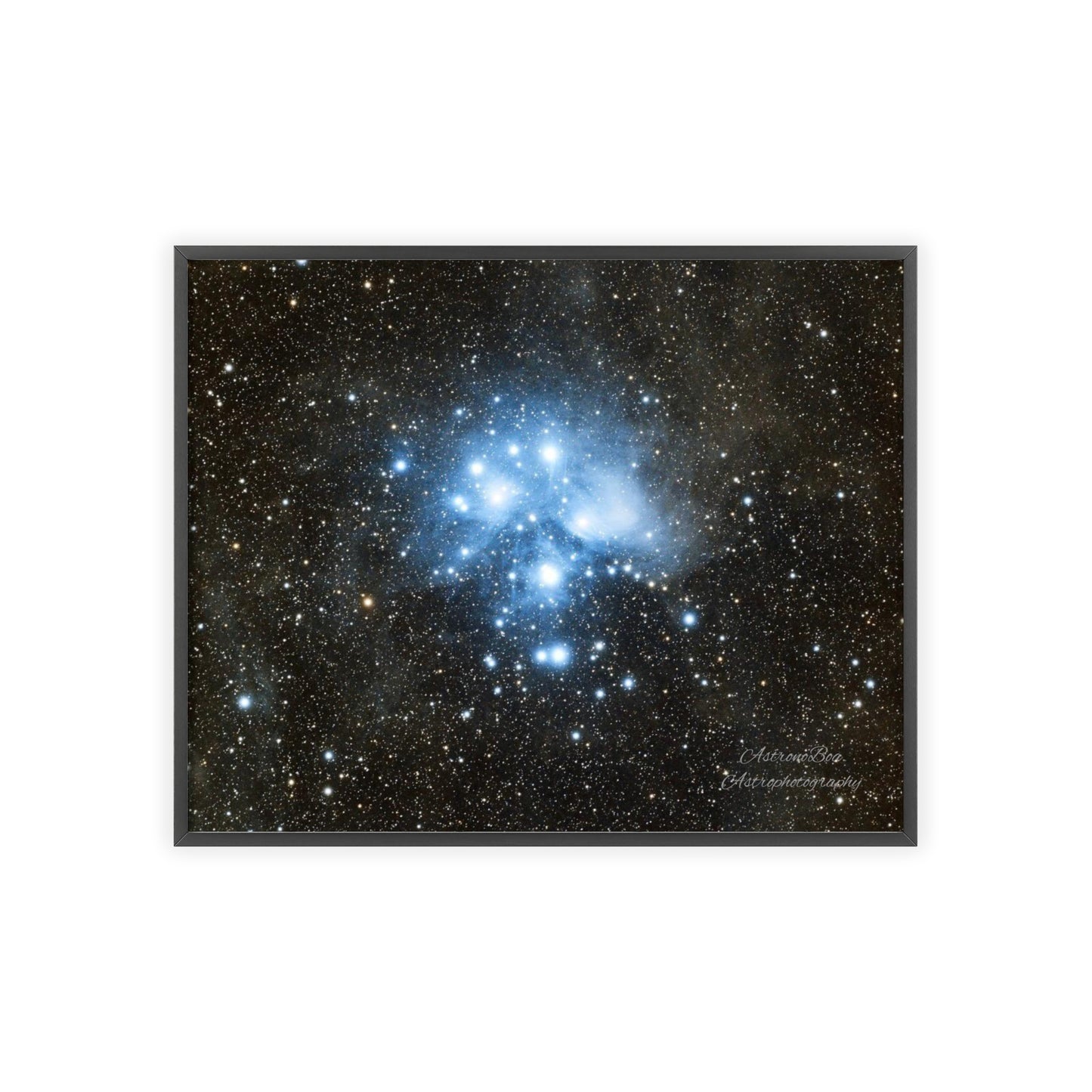 Wooden Frame The Pleiades Poster