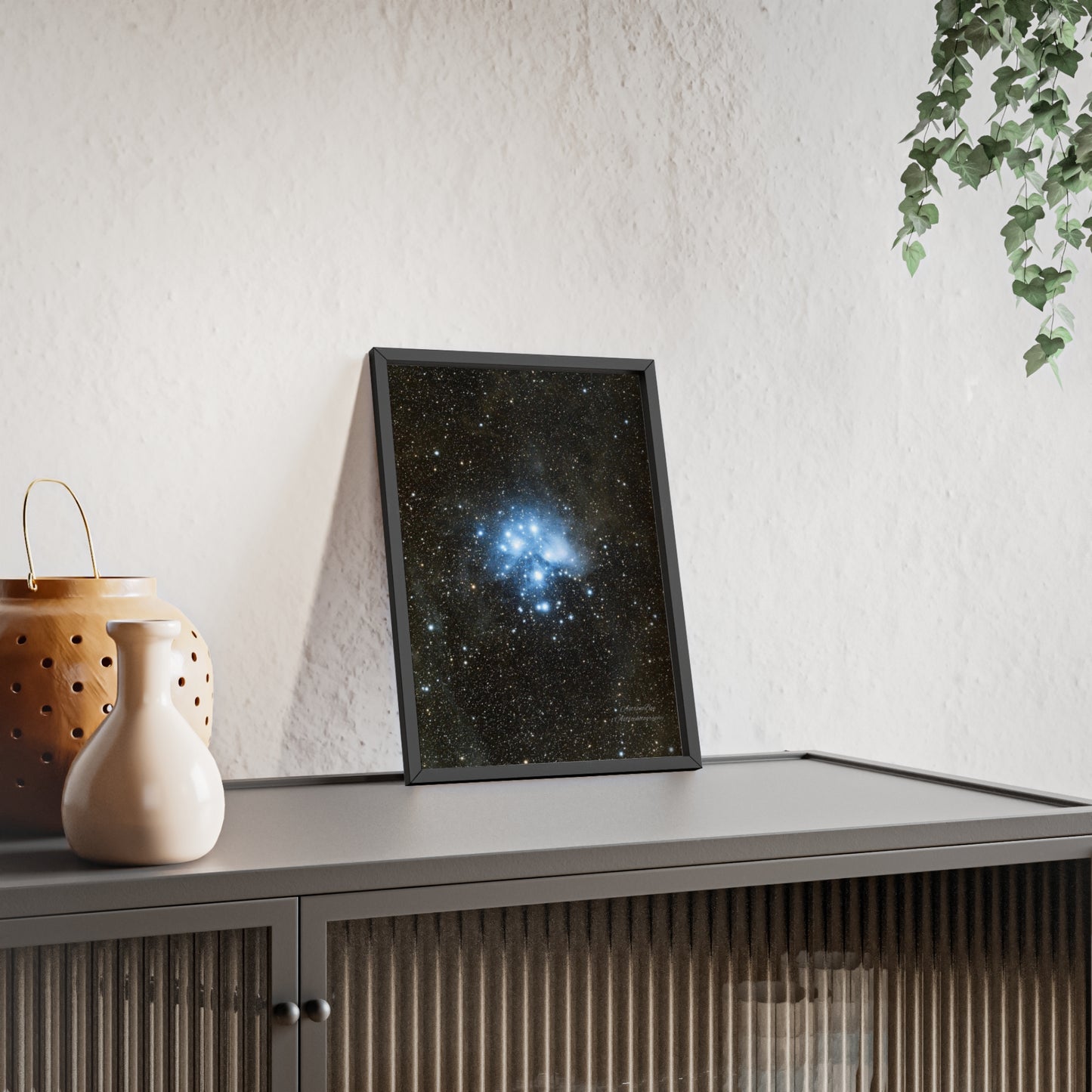 Wooden Frame The Pleiades Poster
