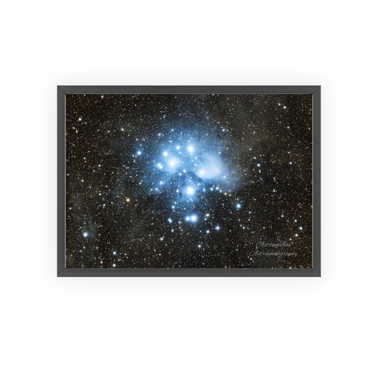 Wooden Frame The Pleiades Poster