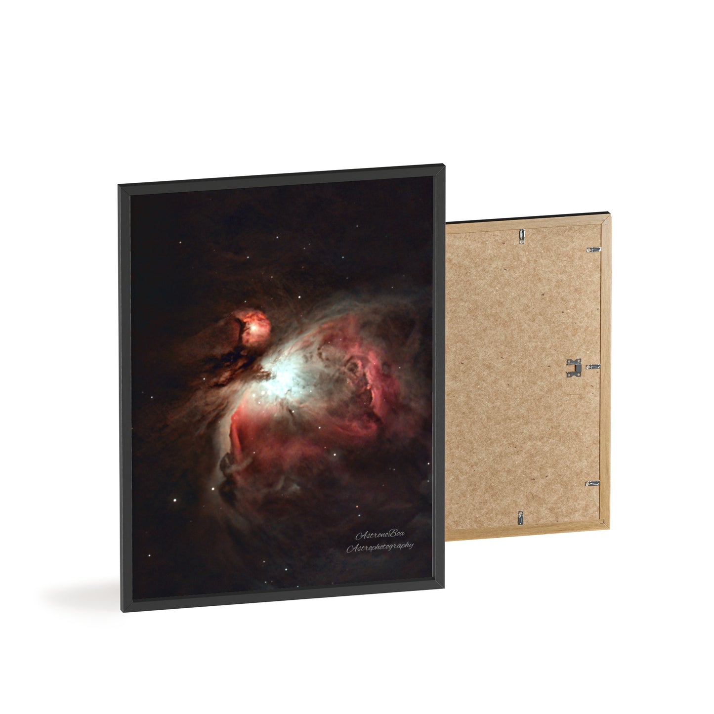 Wooden Frame Orion Nebula Poster