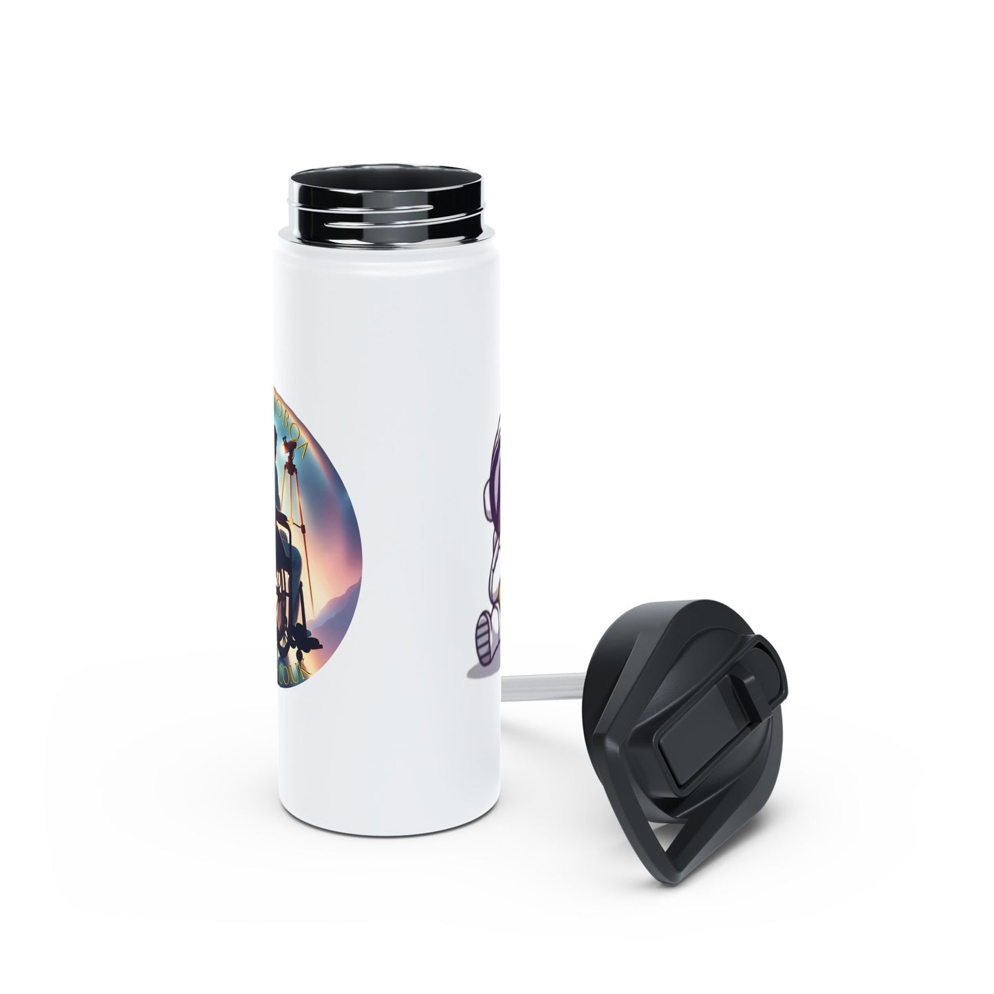 Water Bottle - Astronaut Celestial Journey Astronoboa Design